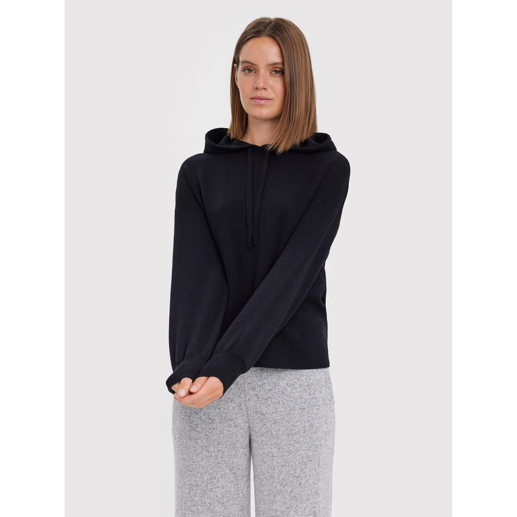 Vero Moda Пуловер Nancy 10269236 Черен Relaxed Fit - Pepit.bg