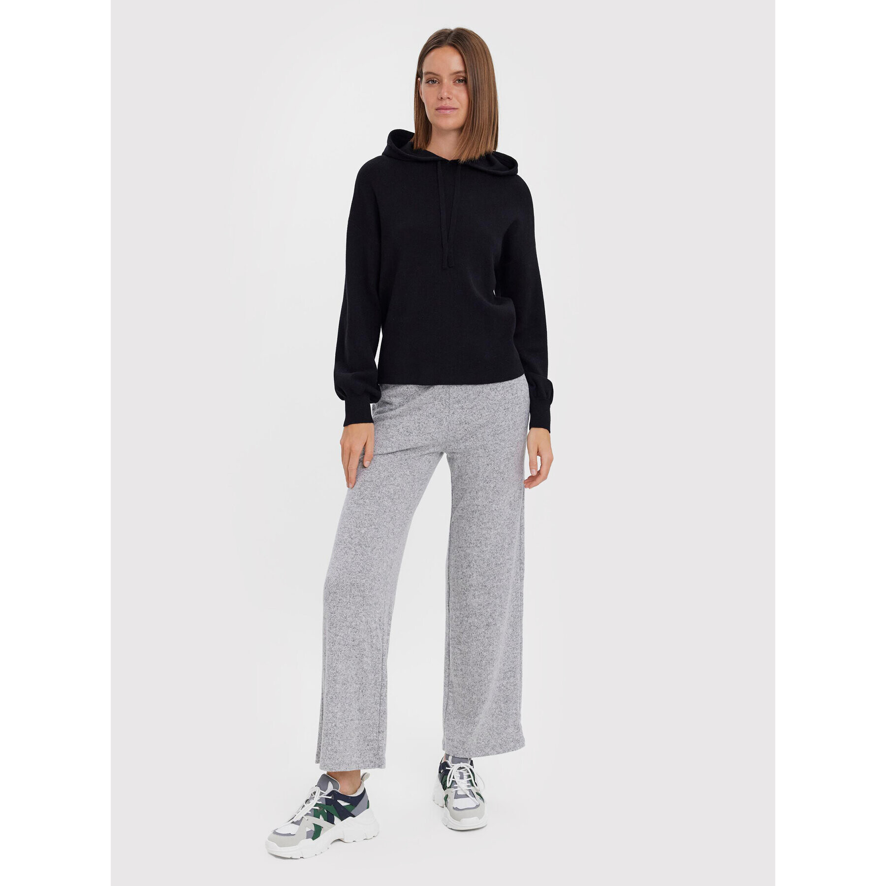 Vero Moda Пуловер Nancy 10269236 Черен Relaxed Fit - Pepit.bg