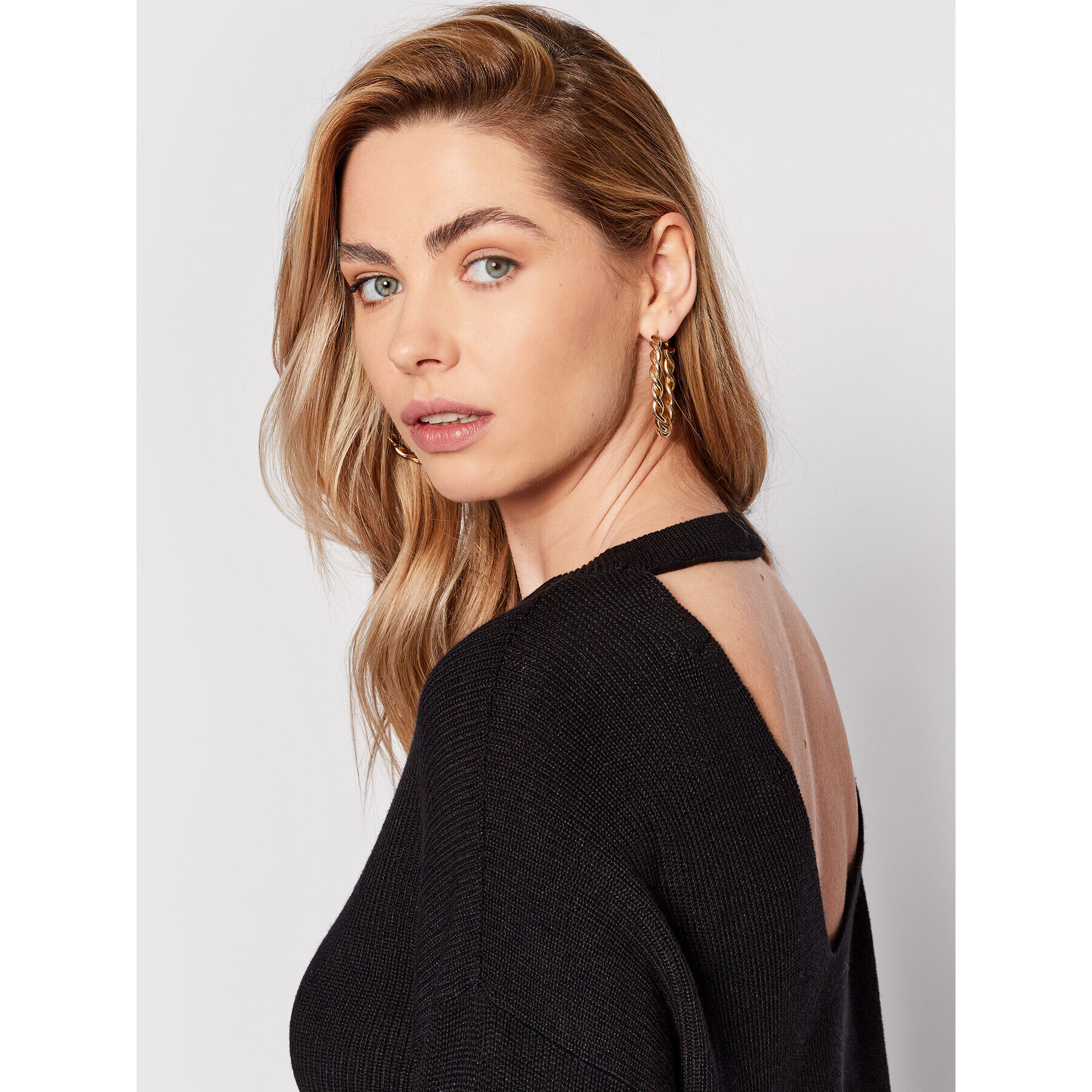 Vero Moda Пуловер New Lex Sun 10260391 Черен Relaxed Fit - Pepit.bg
