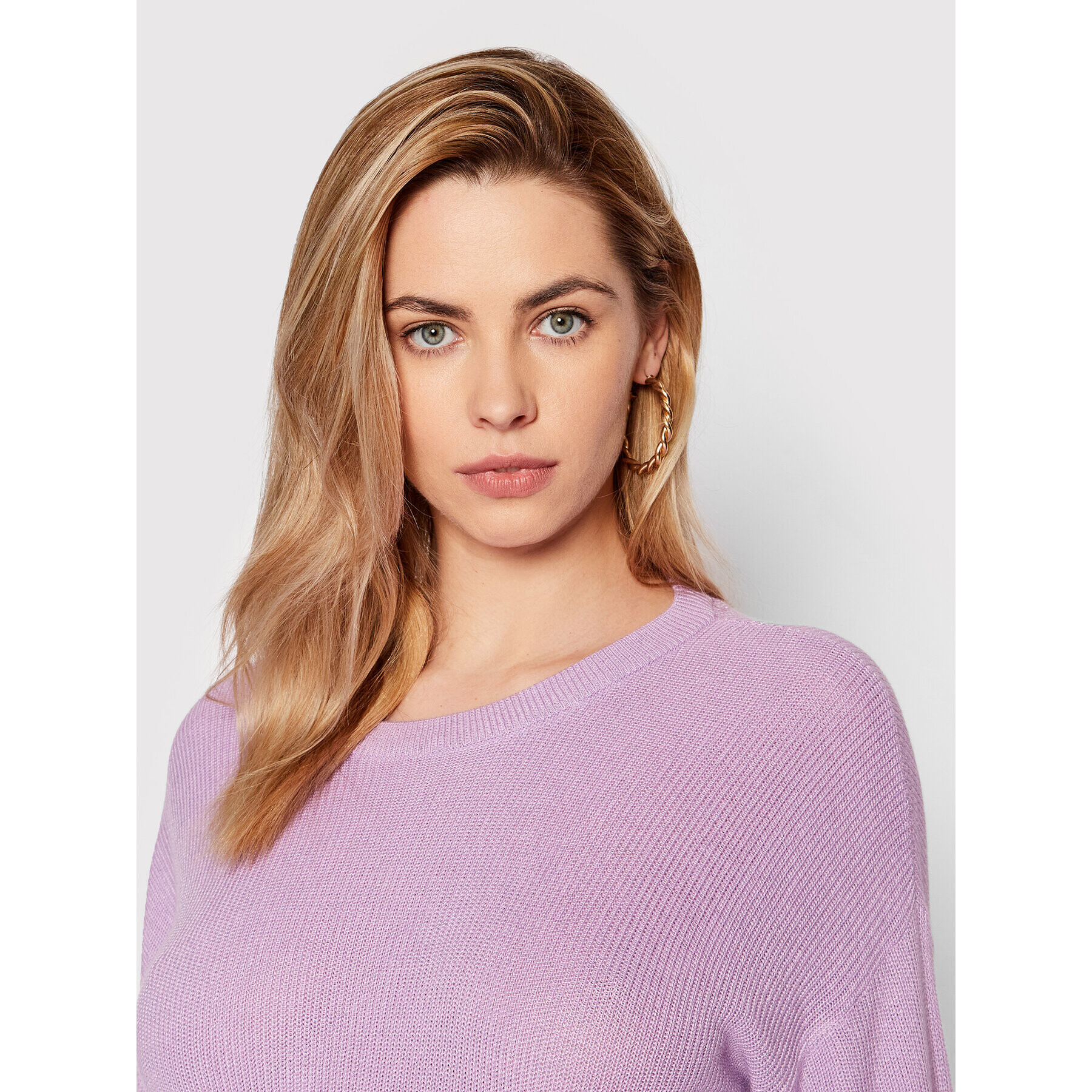Vero Moda Пуловер New Lex Sun 10260391 Виолетов Relaxed Fit - Pepit.bg