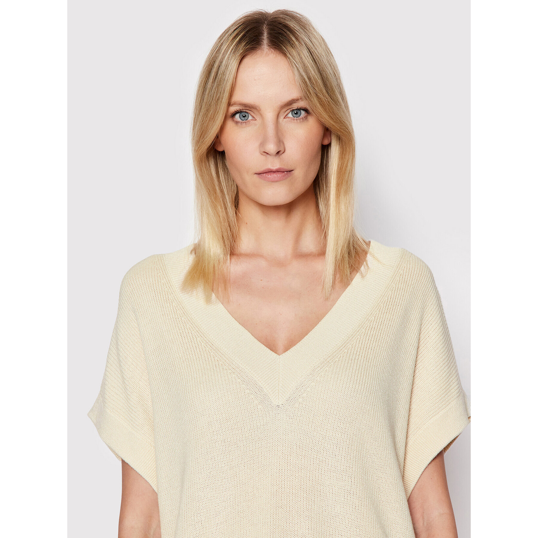 Vero Moda Пуловер New Lex Sun 10261277 Бежов Regular Fit - Pepit.bg