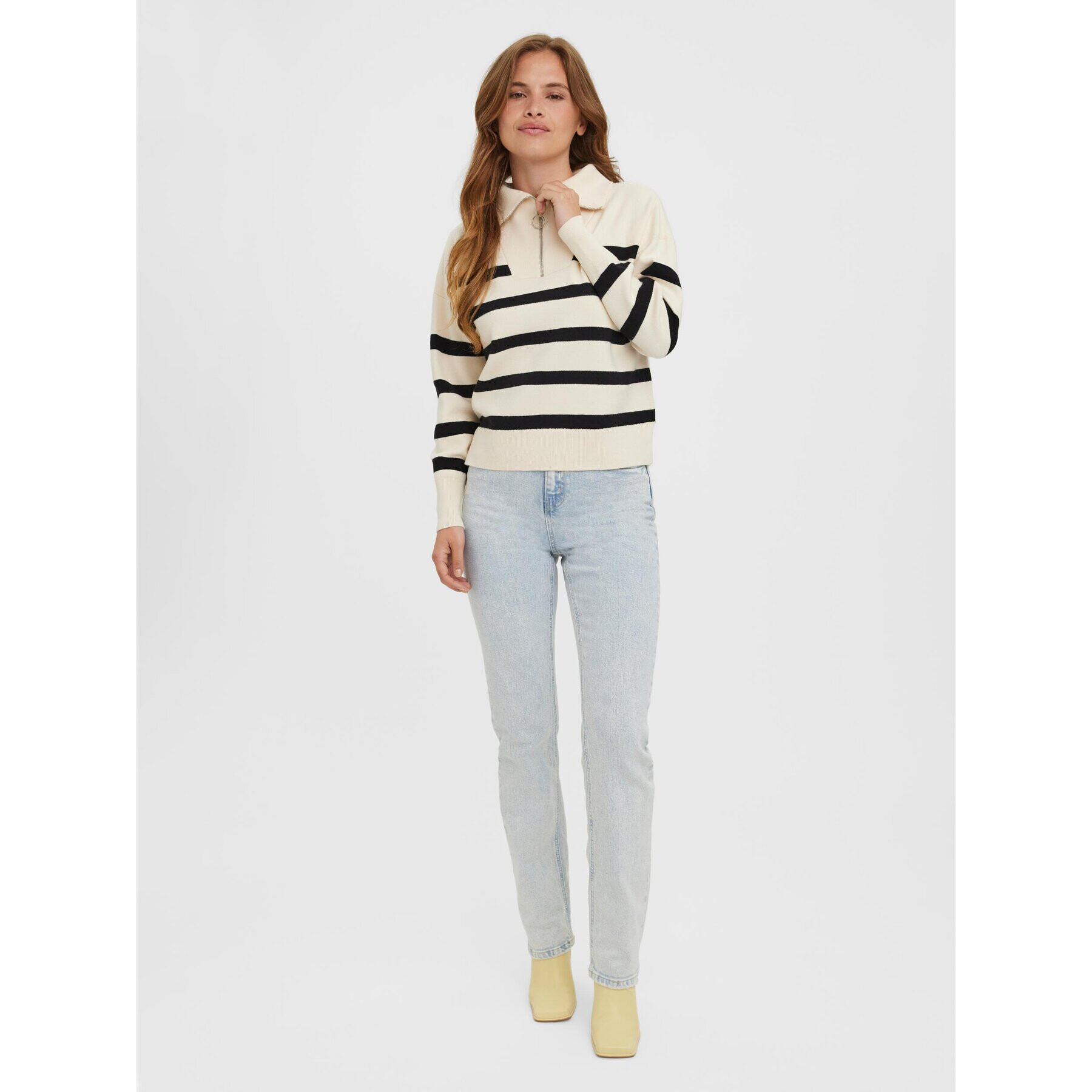 Vero Moda Пуловер Saba 10269246 Цветен Relaxed Fit - Pepit.bg