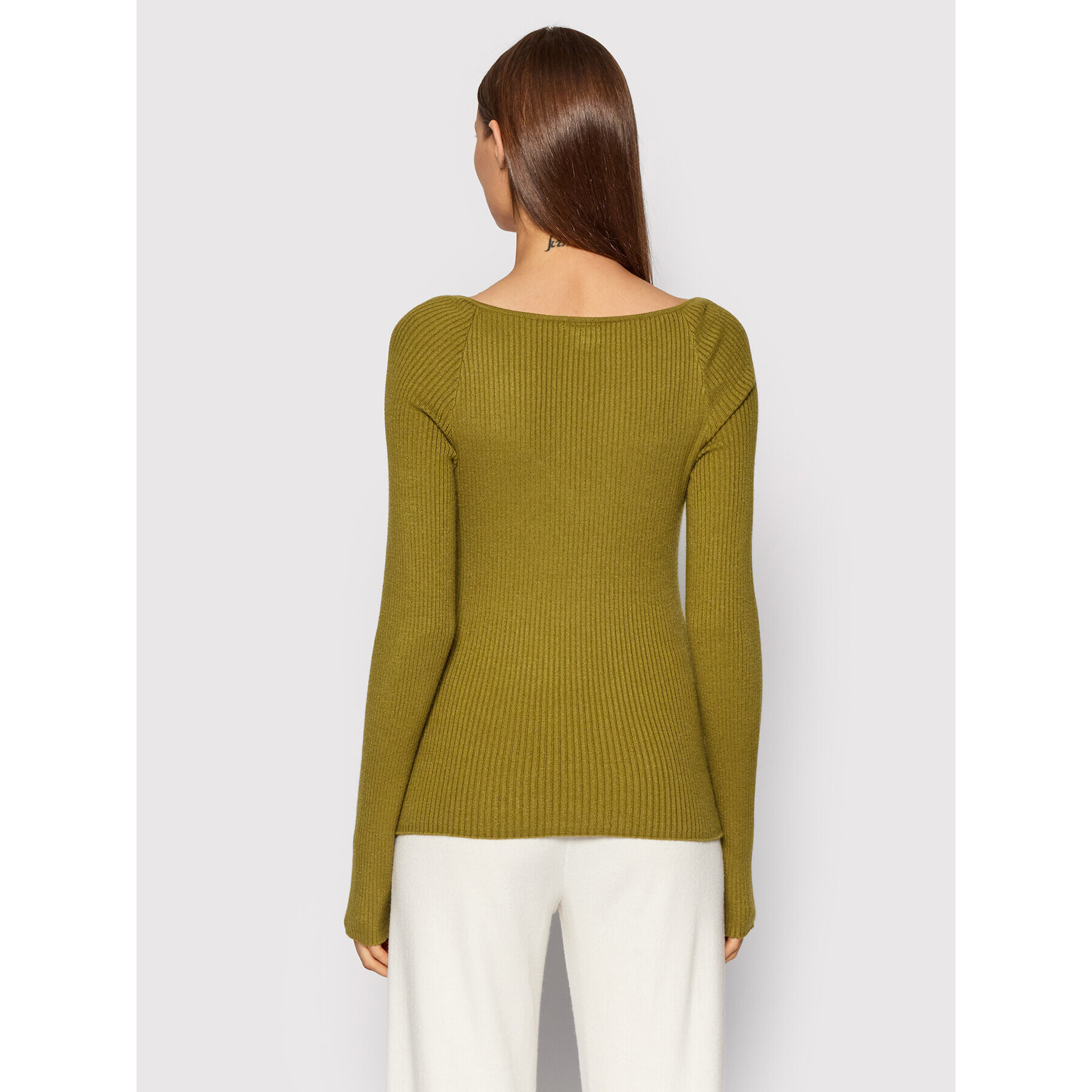 Vero Moda Пуловер Sylvia 10257349 Зелен Slim Fit - Pepit.bg