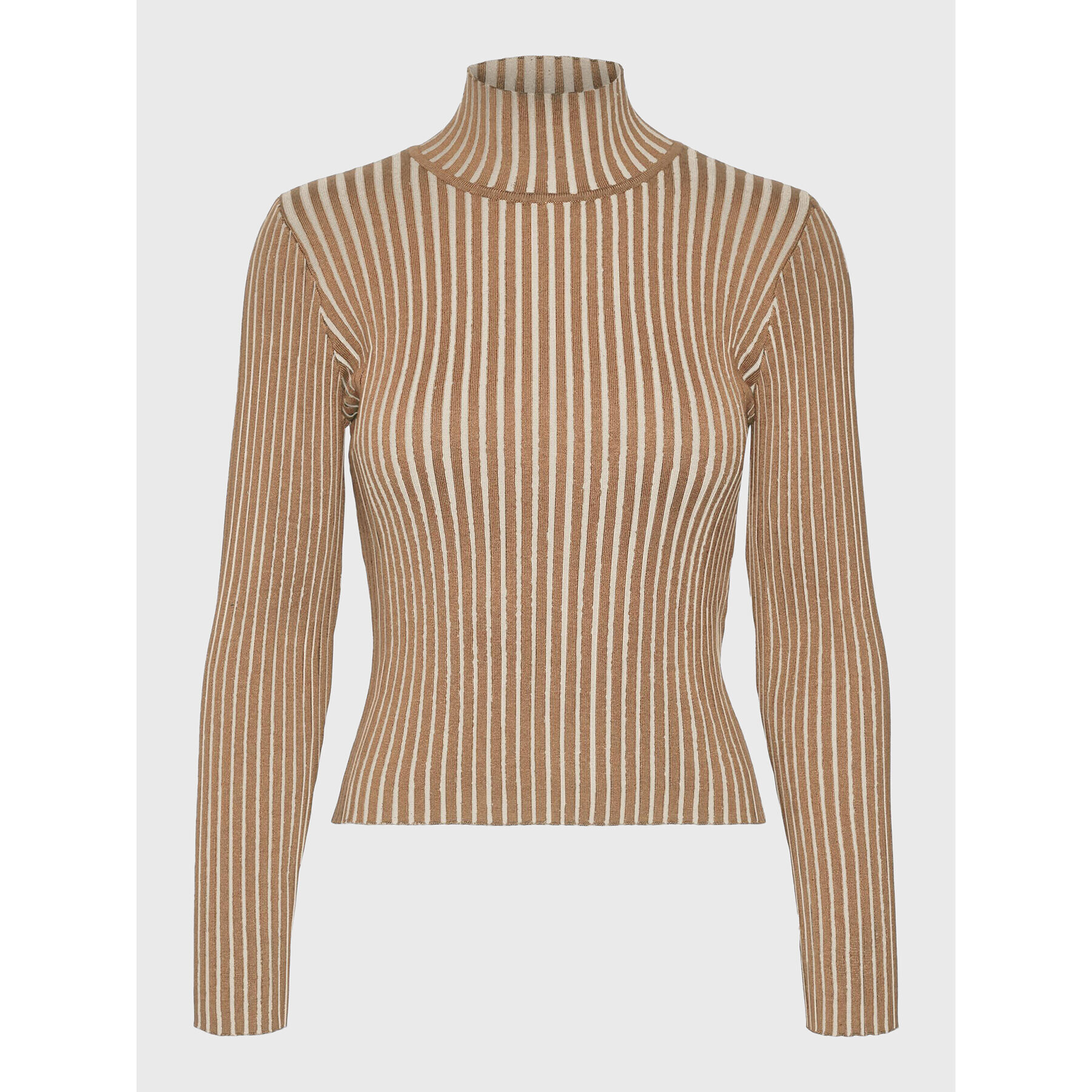 Vero Moda Пуловер Willow 10271000 Бежов Slim Fit - Pepit.bg
