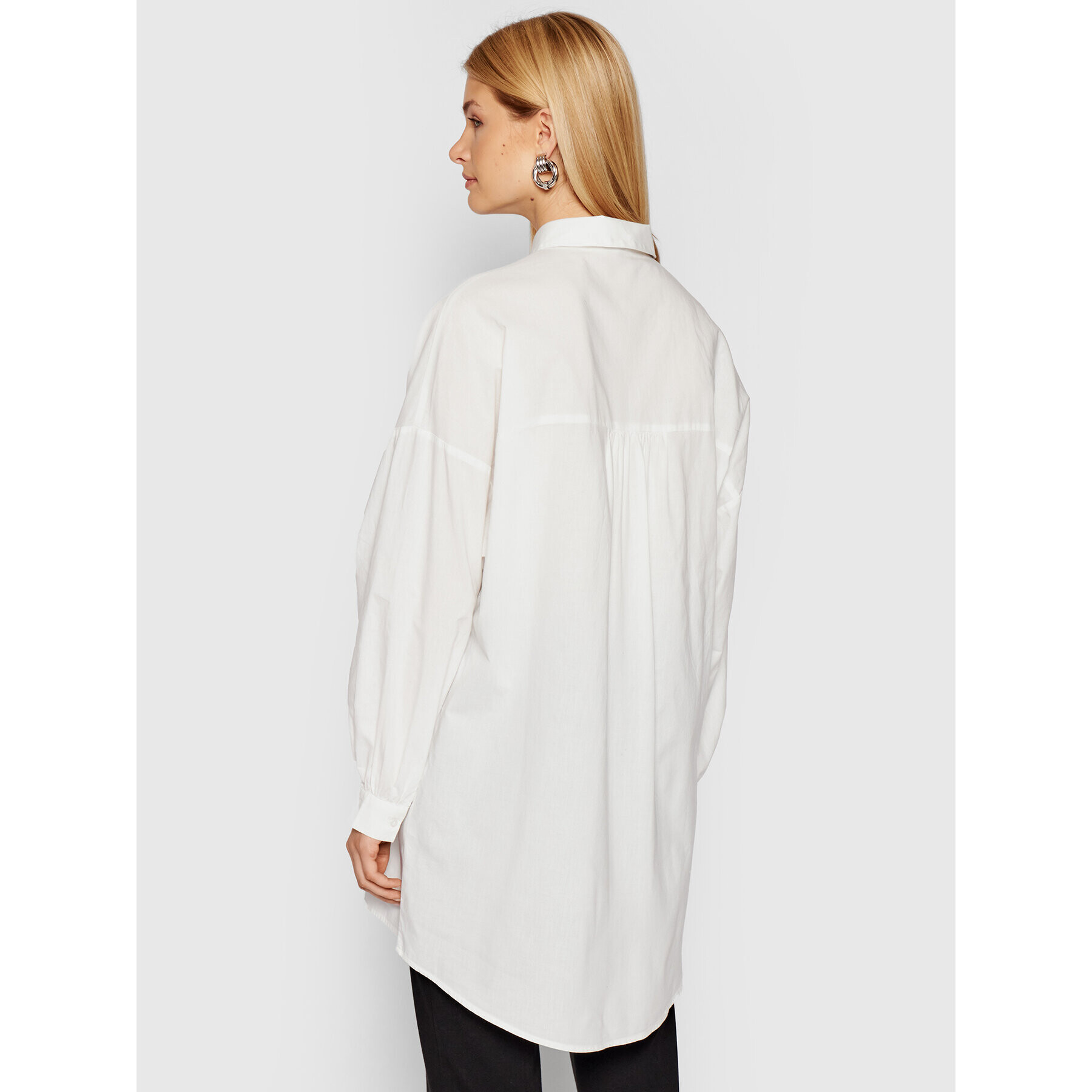 Vero Moda Риза Bina 10250576 Бял Oversize - Pepit.bg
