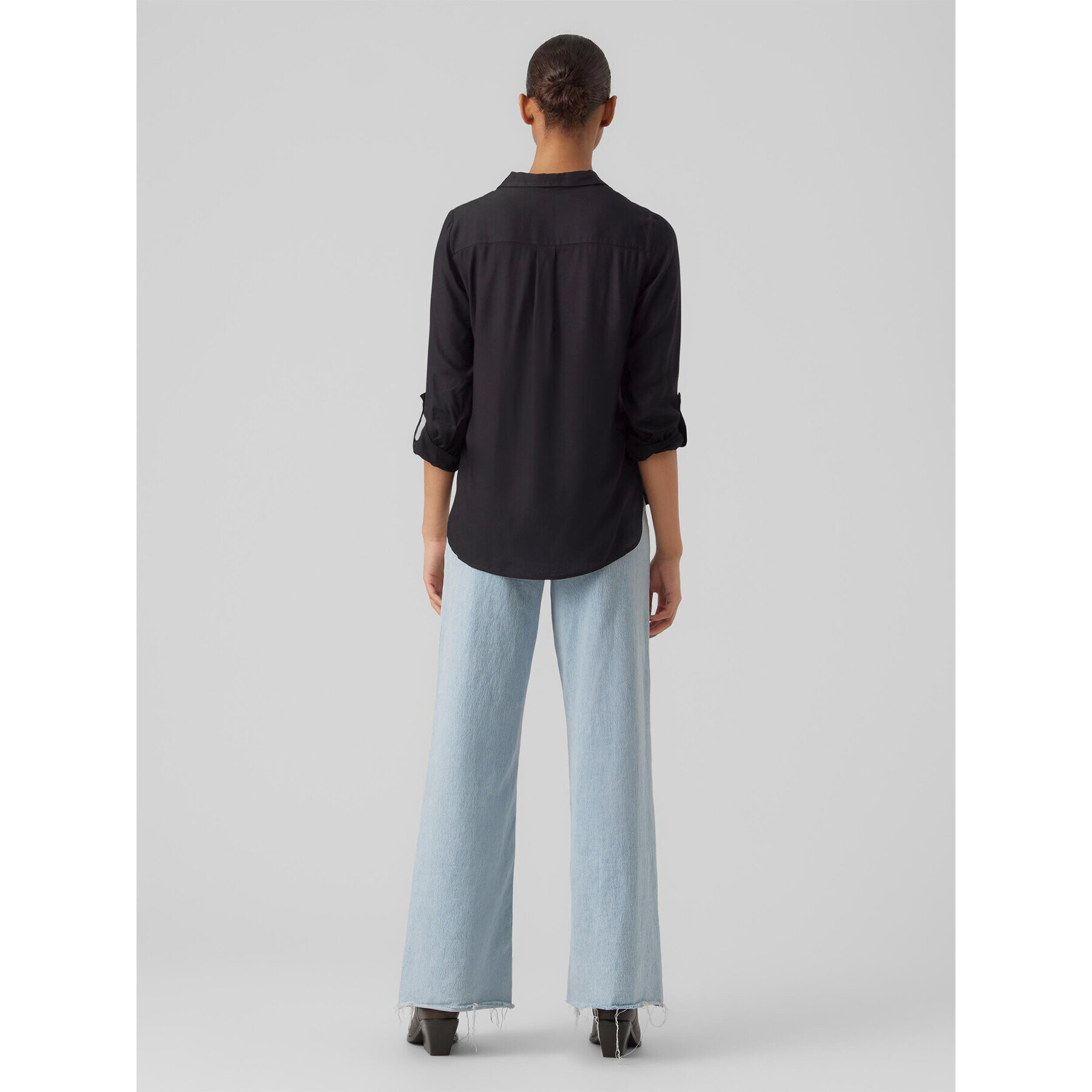Vero Moda Риза Bumpy 10275283 Черен Regular Fit - Pepit.bg