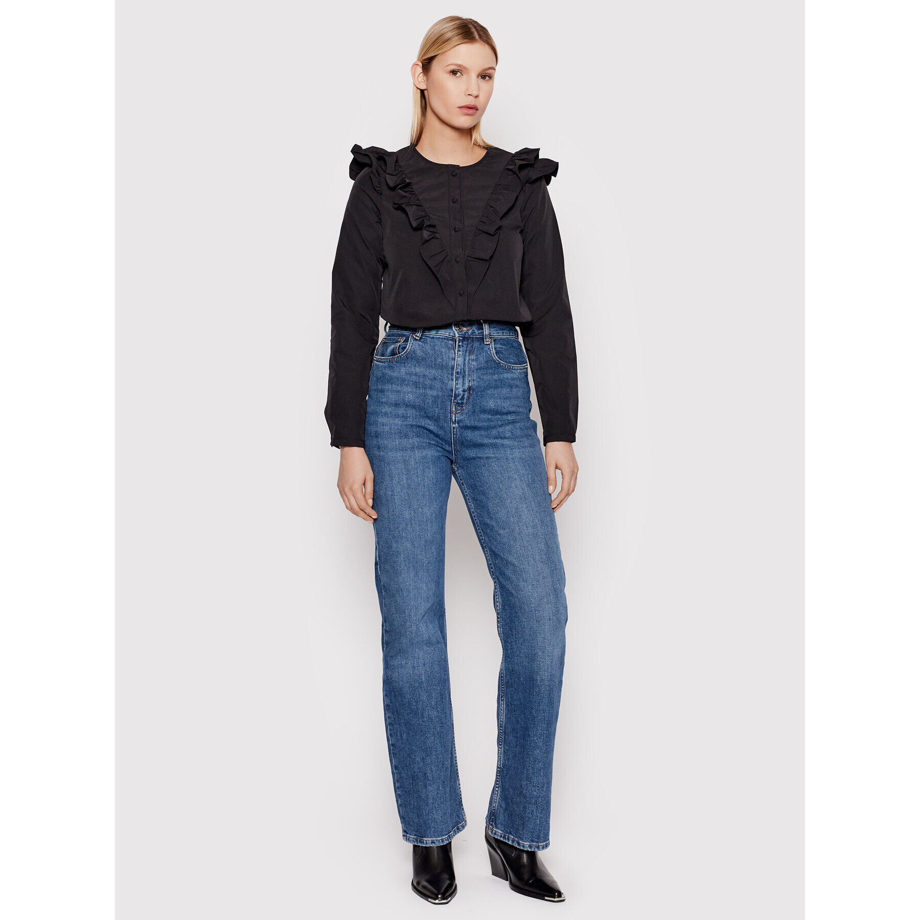 Vero Moda Риза Carmella 10267058 Черен Regular Fit - Pepit.bg