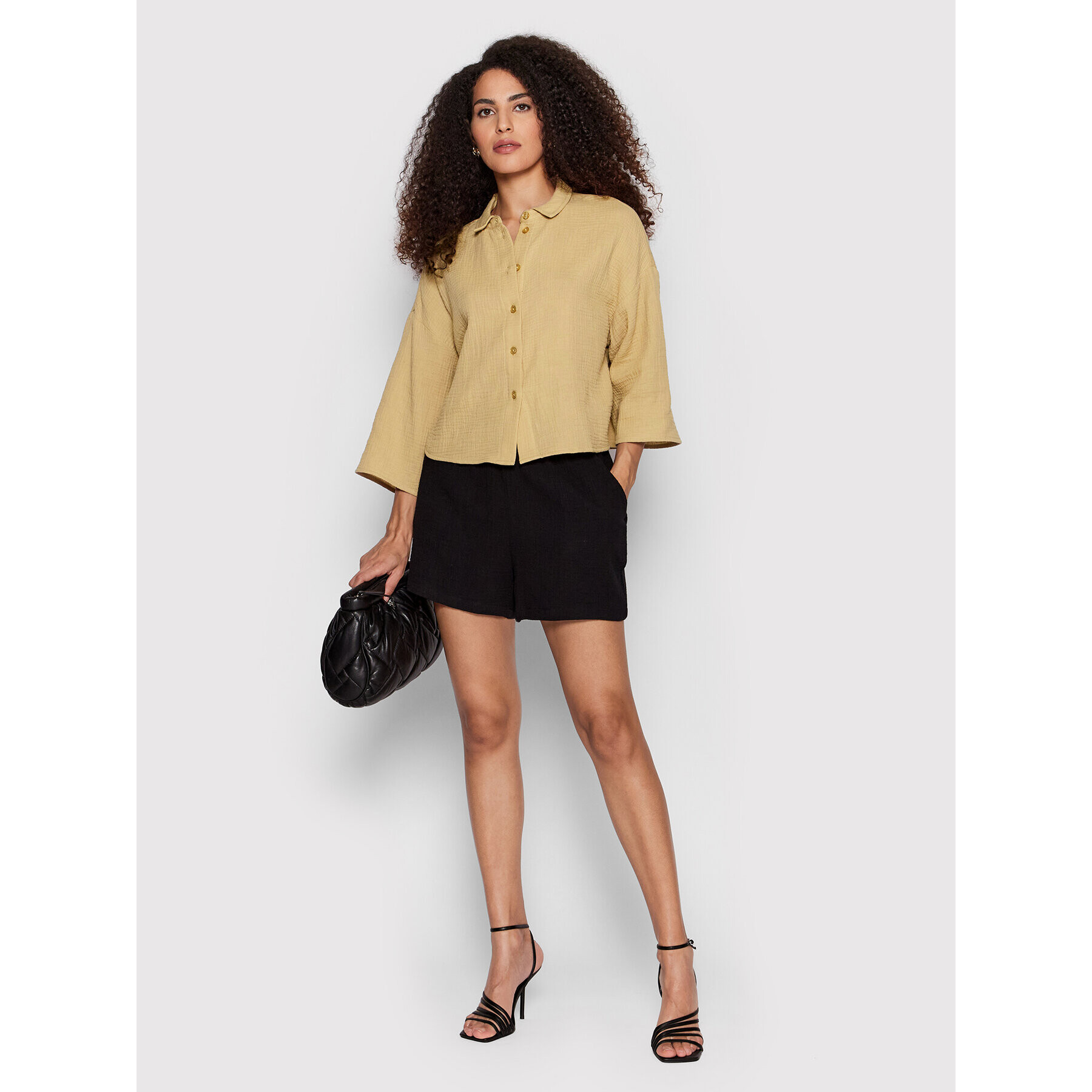Vero Moda Риза Natali 10262929 Бежов Relaxed Fit - Pepit.bg