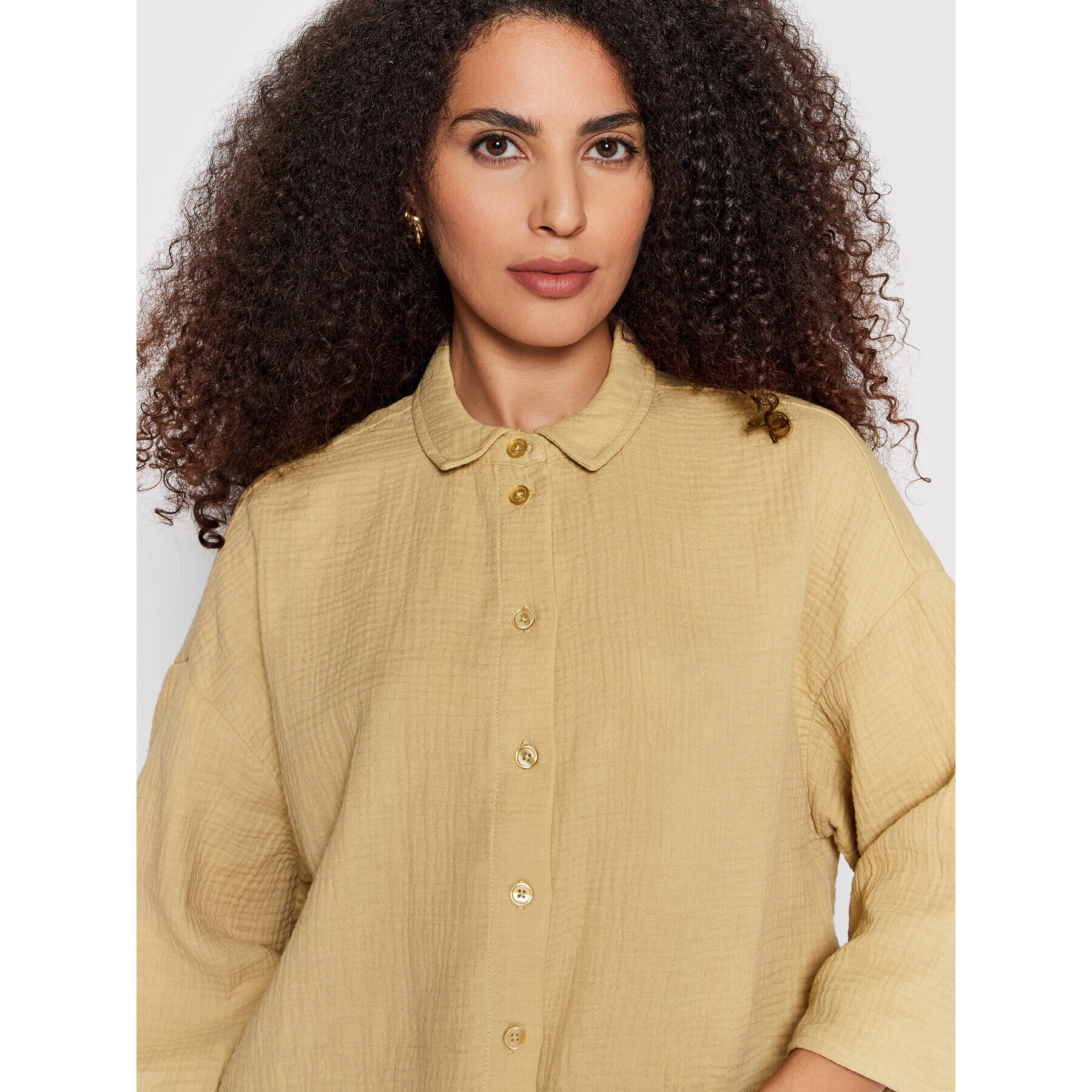 Vero Moda Риза Natali 10262929 Бежов Relaxed Fit - Pepit.bg