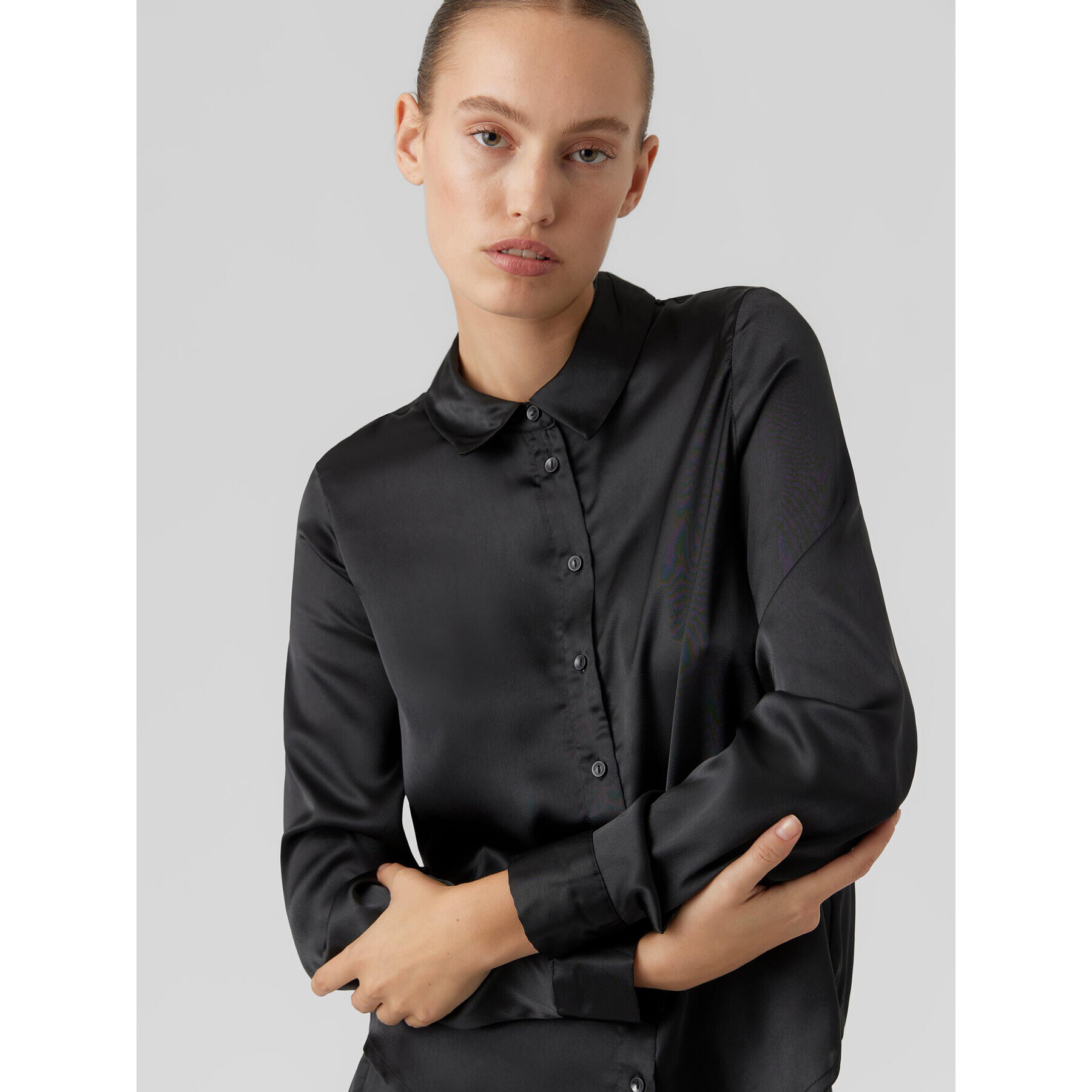 Vero Moda Риза Noa 10274395 Черен Regular Fit - Pepit.bg