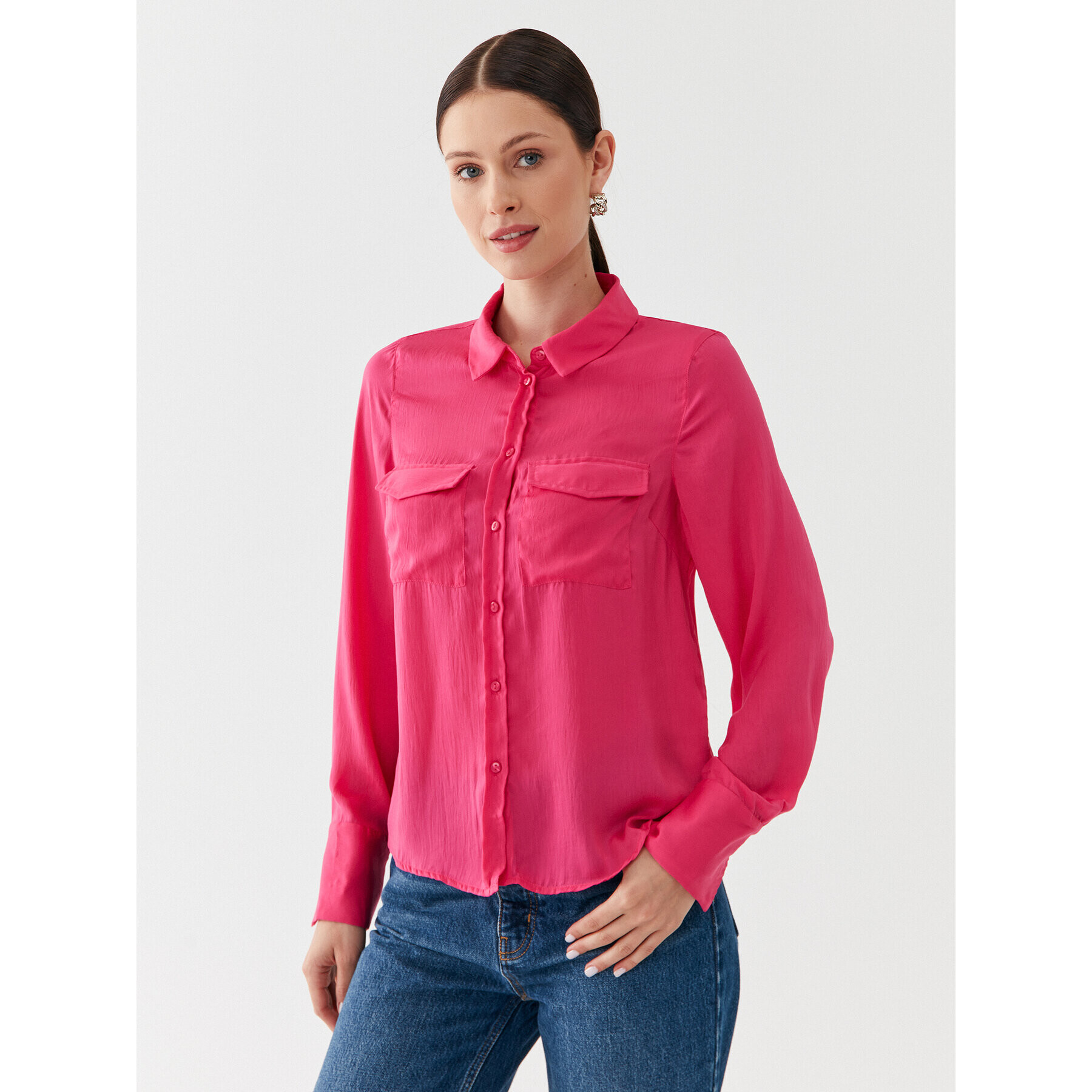 Vero Moda Риза Sunny 10260627 Розов Regular Fit - Pepit.bg