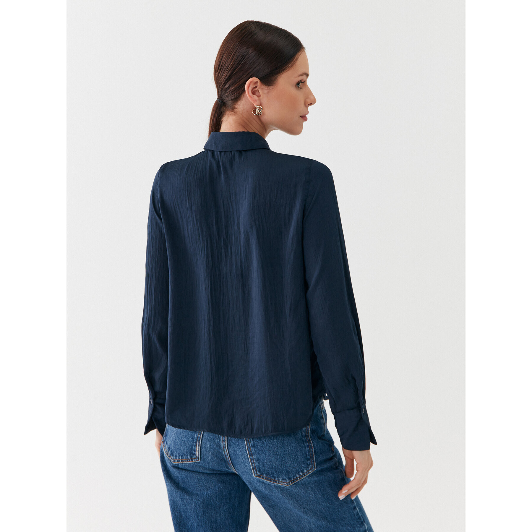 Vero Moda Риза Sunny 10260627 Тъмносин Regular Fit - Pepit.bg