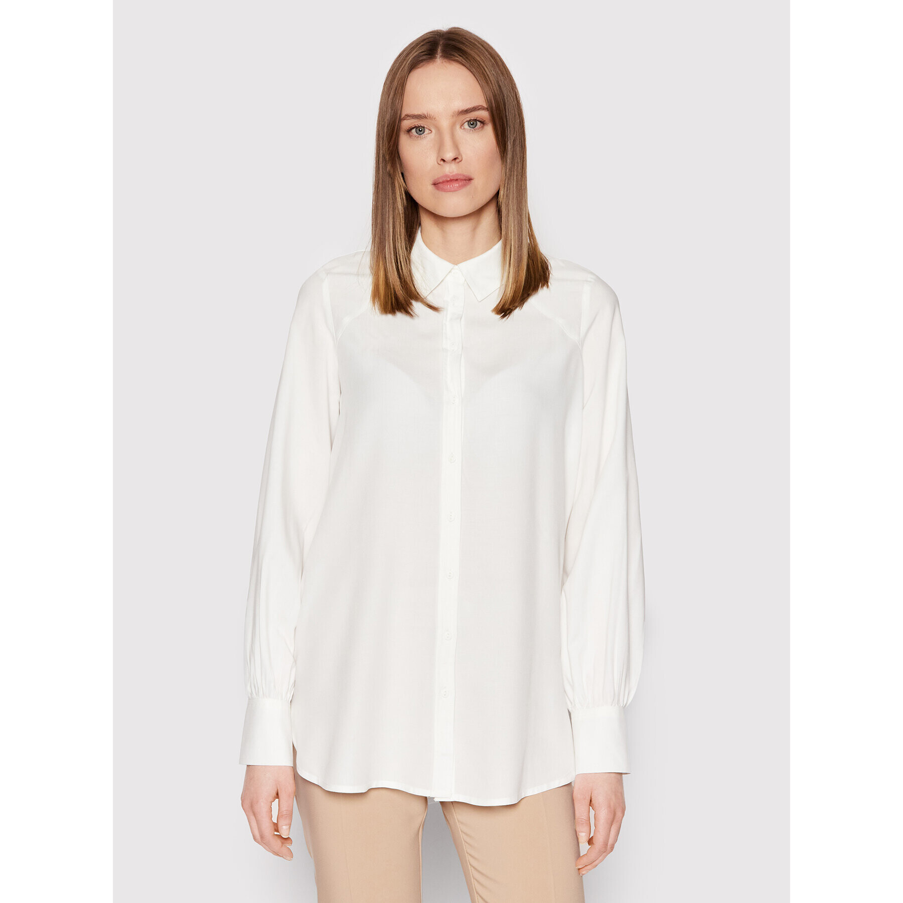 Vero Moda Риза Tonia 10263982 Бял Oversize - Pepit.bg