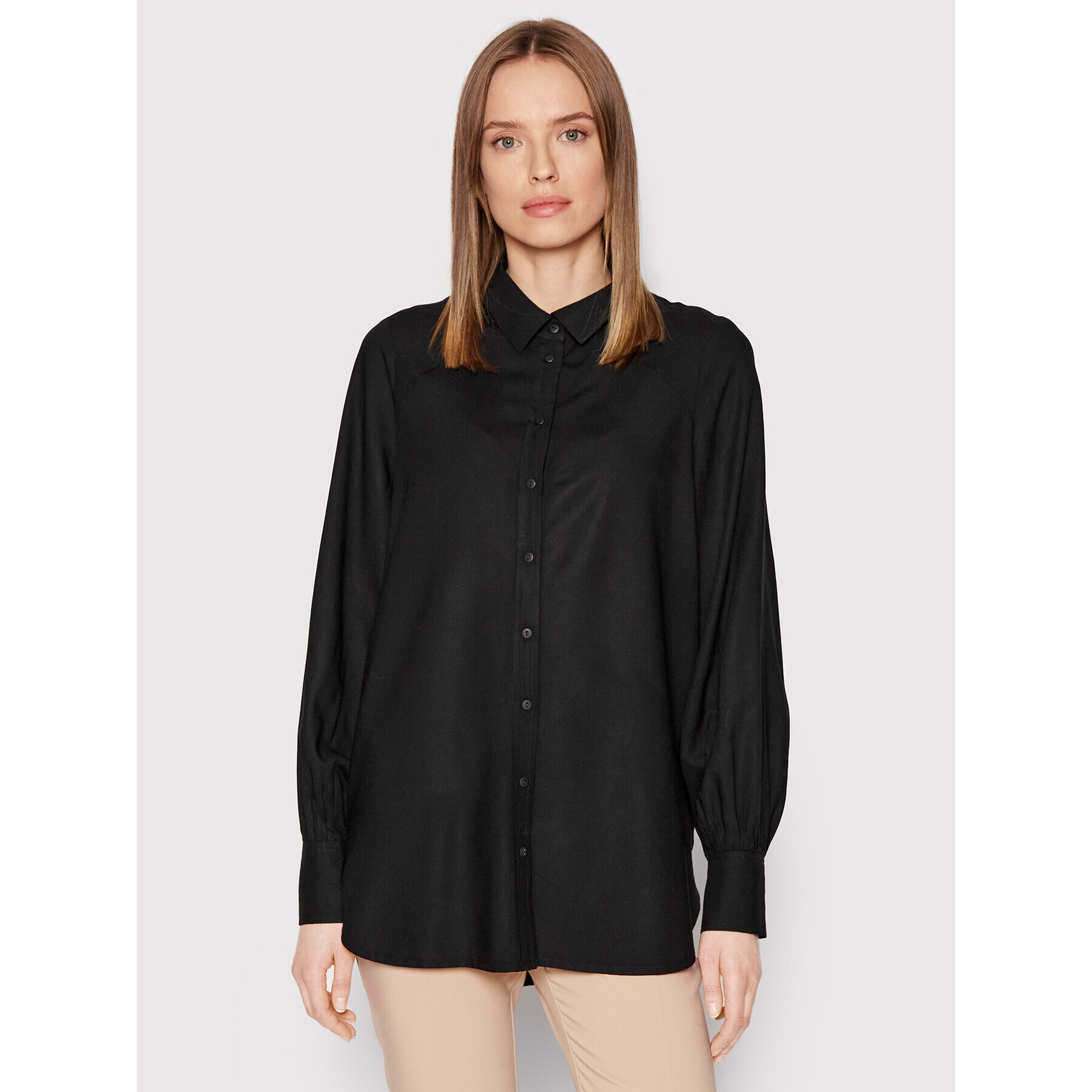 Vero Moda Риза Tonia 10263982 Черен Oversize - Pepit.bg