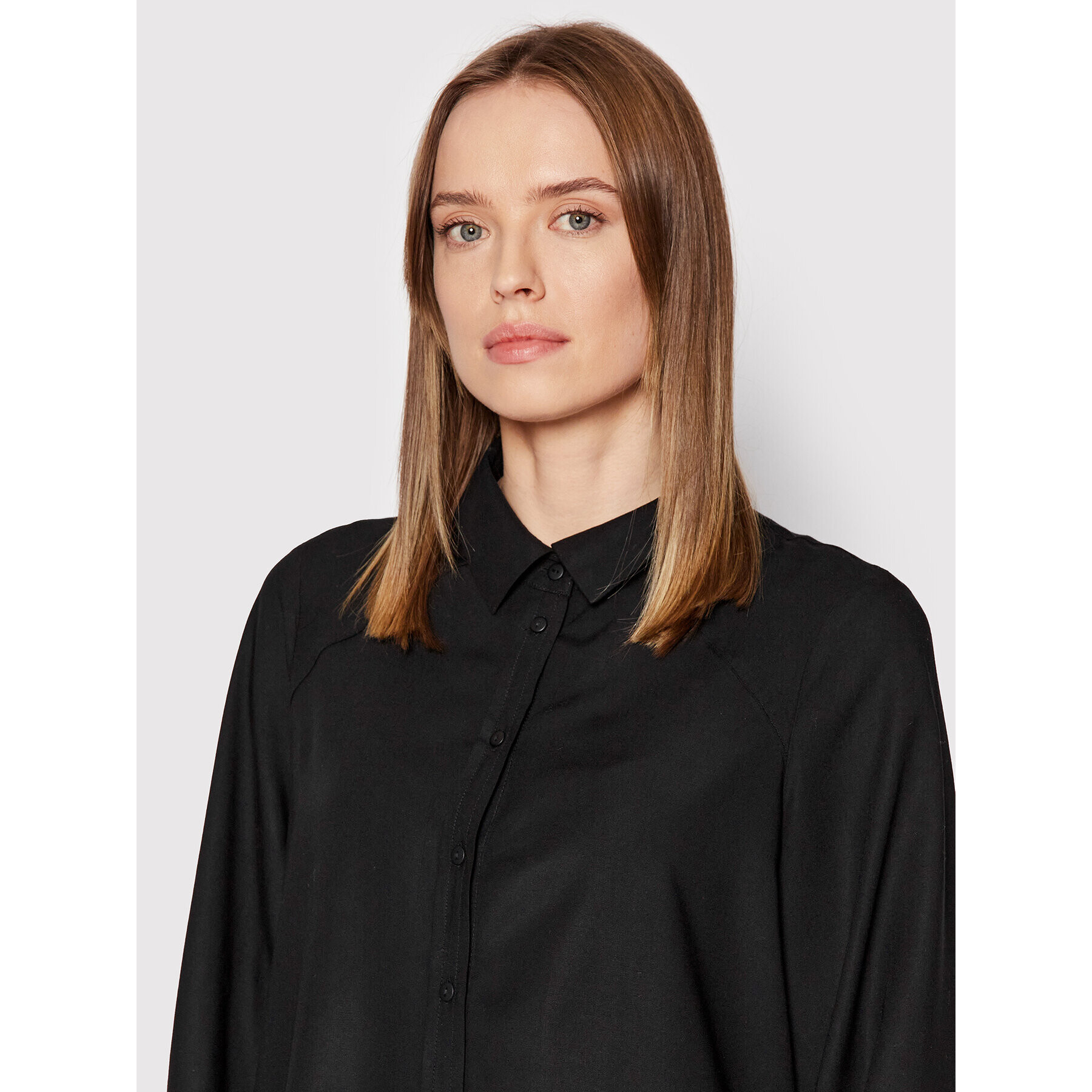 Vero Moda Риза Tonia 10263982 Черен Oversize - Pepit.bg