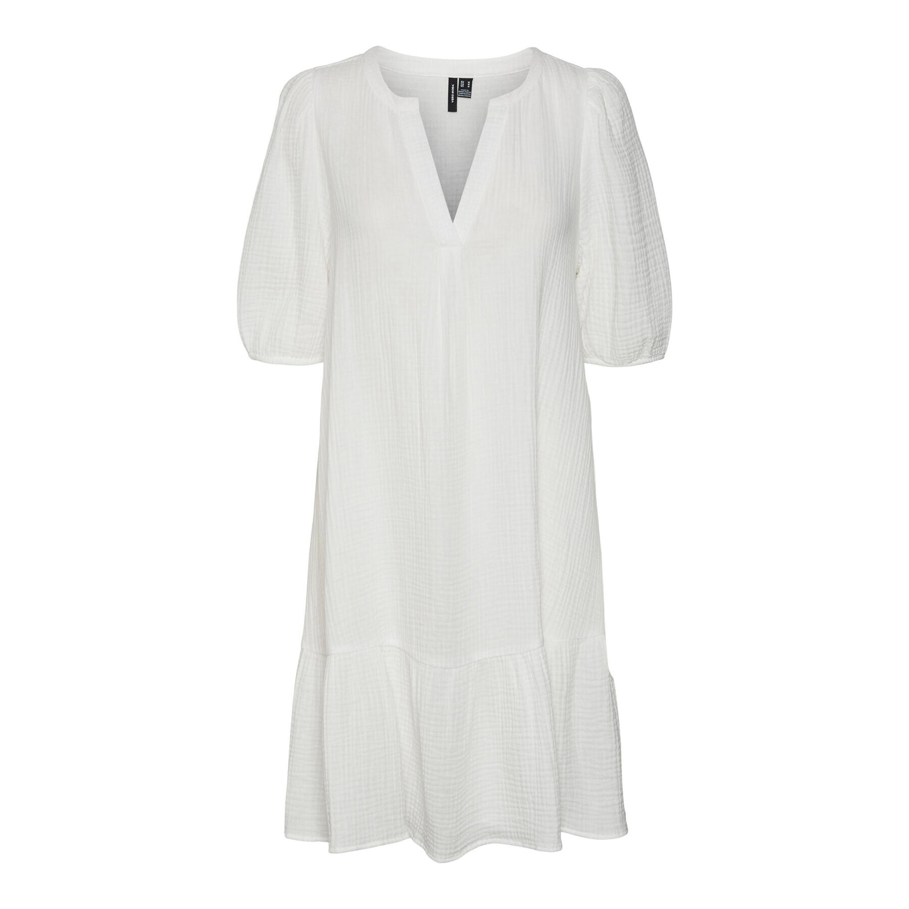 Vero Moda Ежедневна рокля Natali 10279682 Бял Regular Fit - Pepit.bg