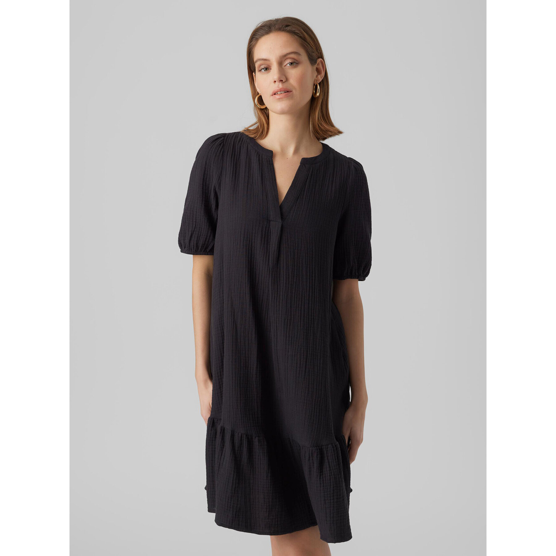 Vero Moda Ежедневна рокля Natali 10279682 Черен Regular Fit - Pepit.bg