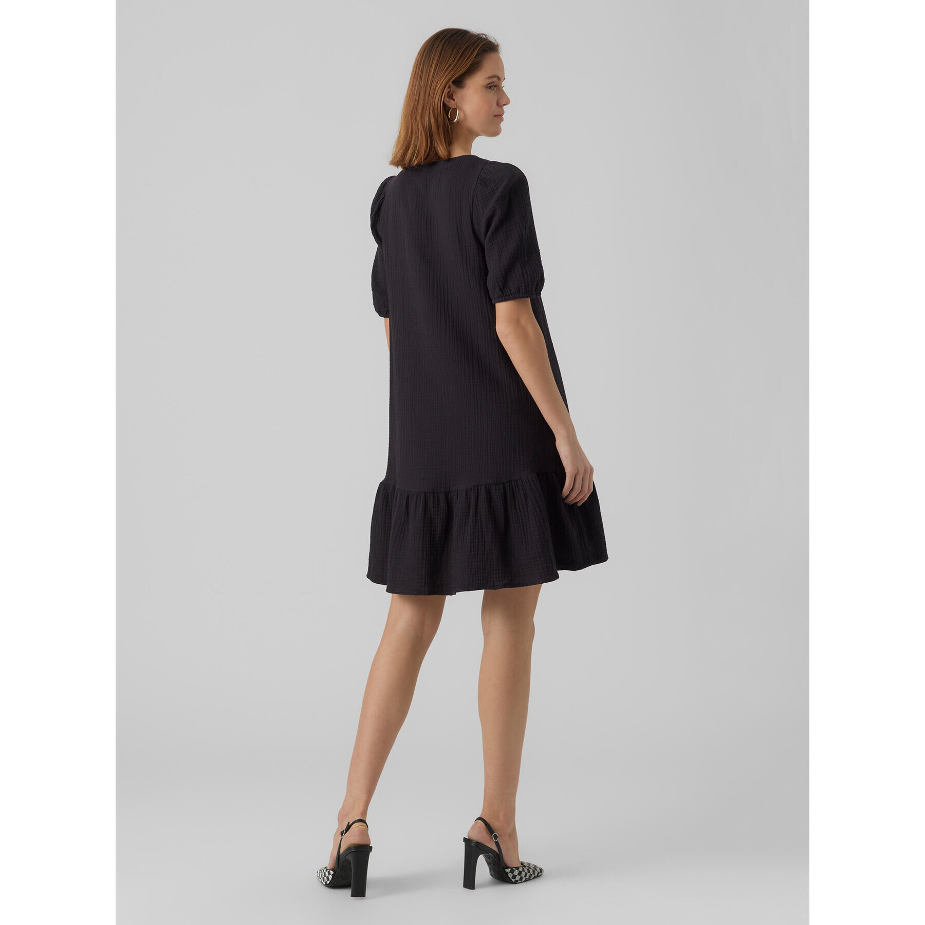 Vero Moda Ежедневна рокля Natali 10279682 Черен Regular Fit - Pepit.bg