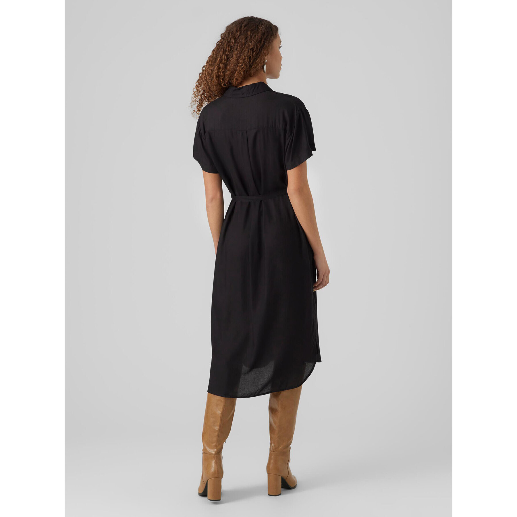 Vero Moda Рокля тип риза 10279684 Черен Regular Fit - Pepit.bg