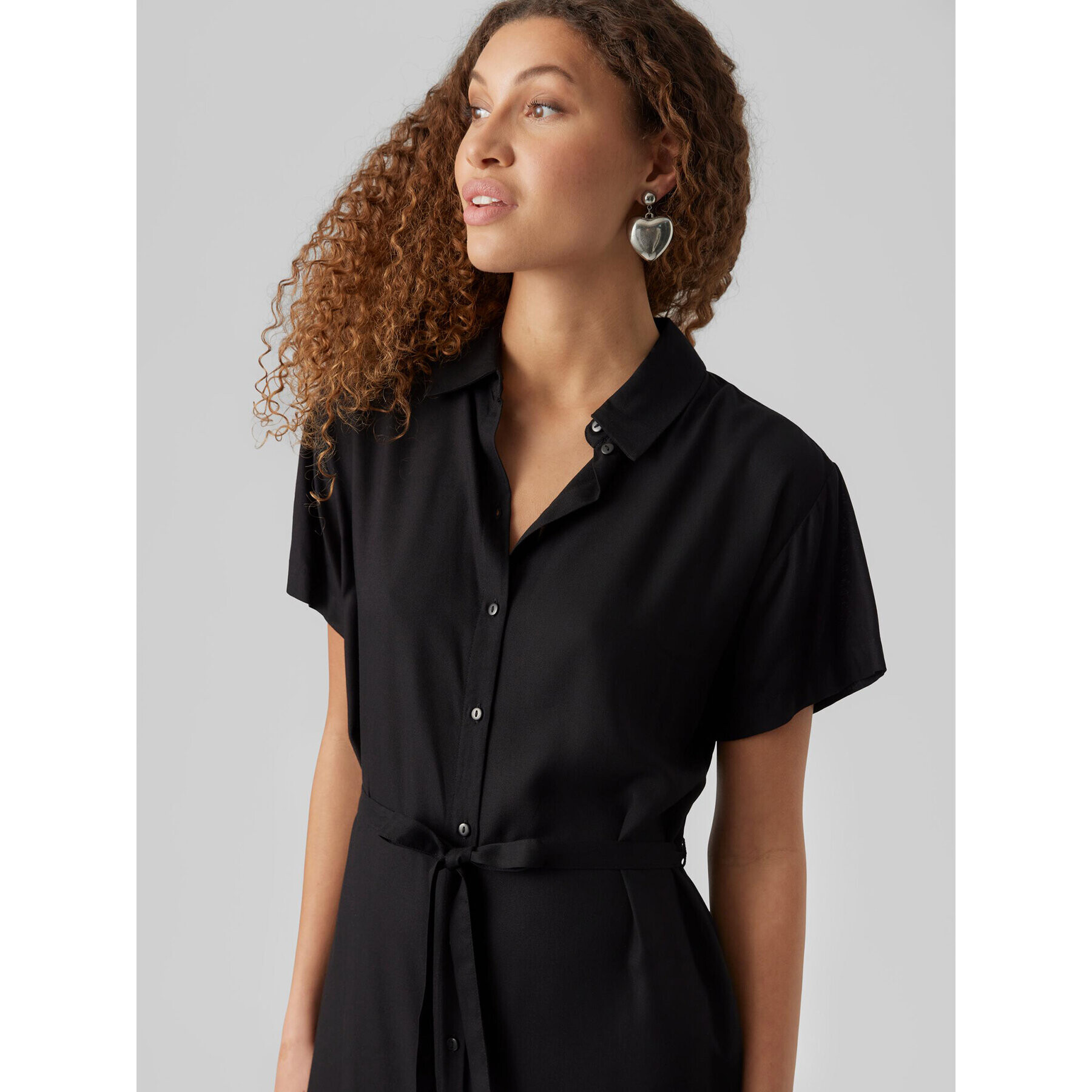 Vero Moda Рокля тип риза 10279684 Черен Regular Fit - Pepit.bg