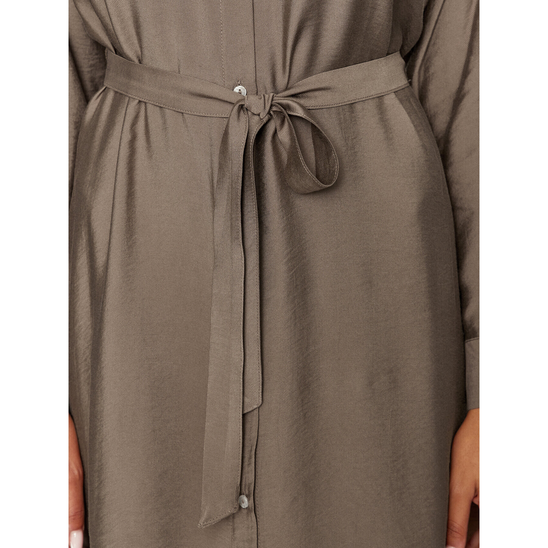 Vero Moda Рокля тип риза 10295296 Кафяв Regular Fit - Pepit.bg