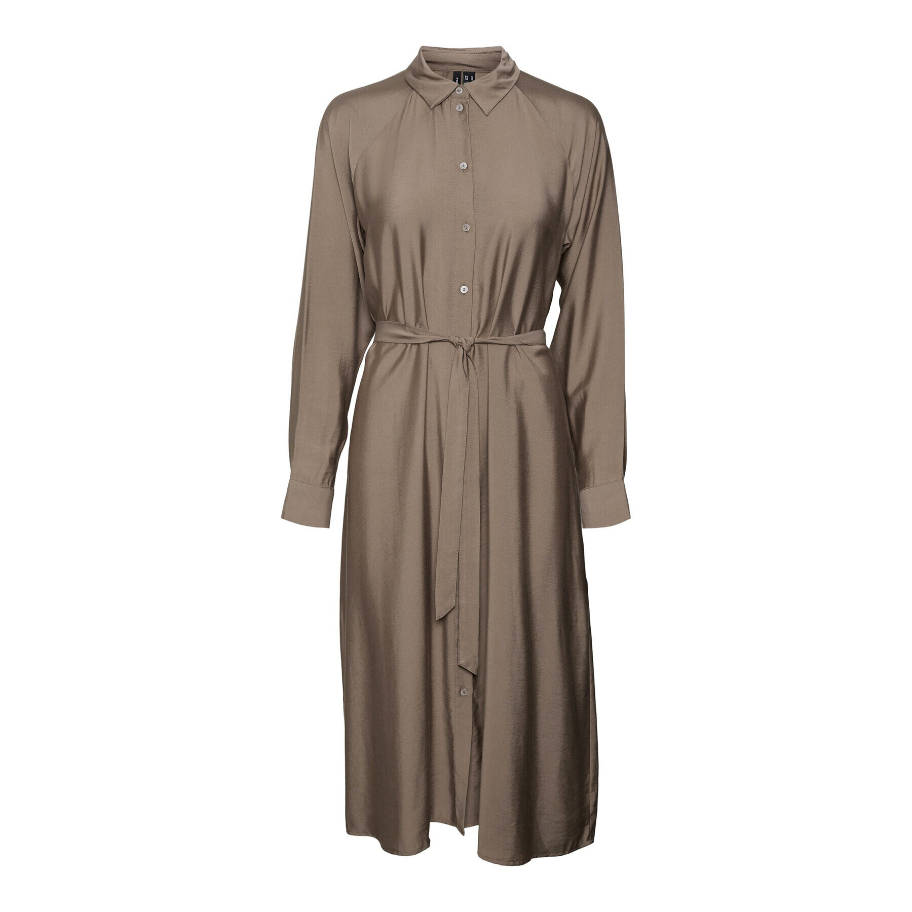 Vero Moda Рокля тип риза 10295296 Кафяв Regular Fit - Pepit.bg