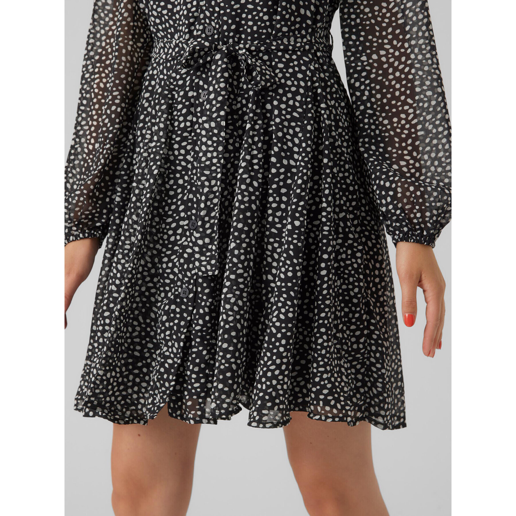 Vero Moda Рокля тип риза 10299195 Черен Regular Fit - Pepit.bg