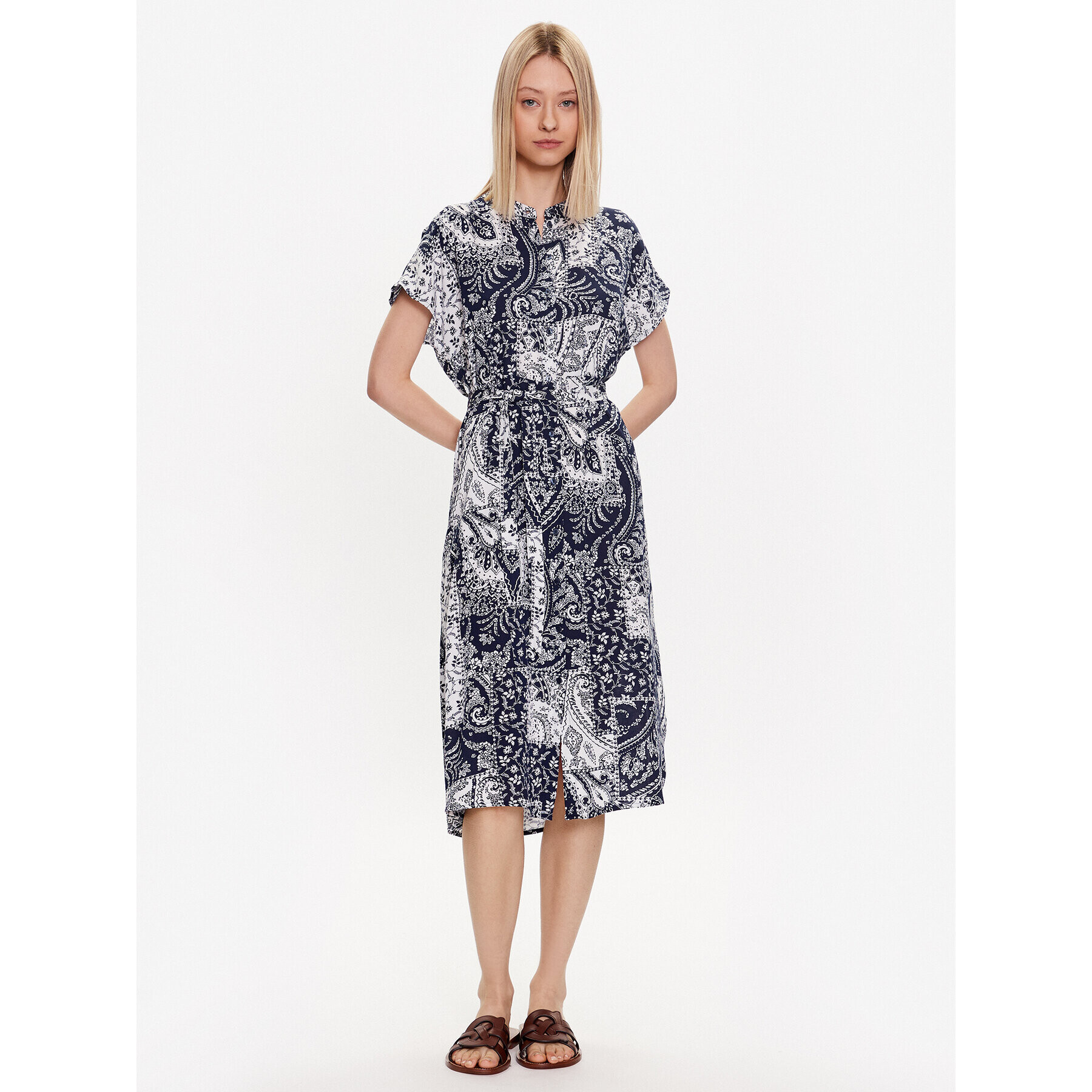 Vero Moda Рокля тип риза Ebba 10288020 Тъмносин Regular Fit - Pepit.bg