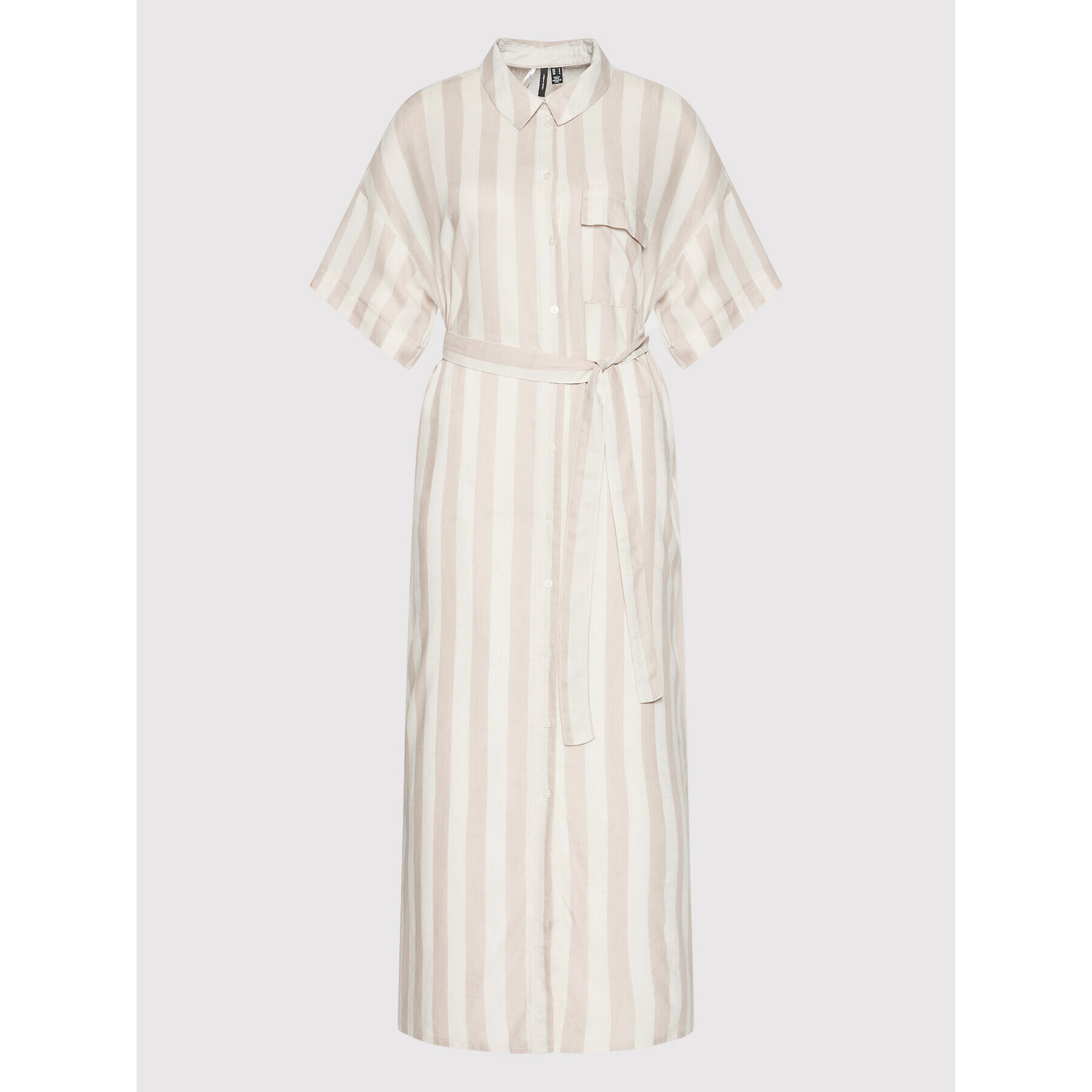 Vero Moda Рокля тип риза Jena 10260258 Бежов Relaxed Fit - Pepit.bg