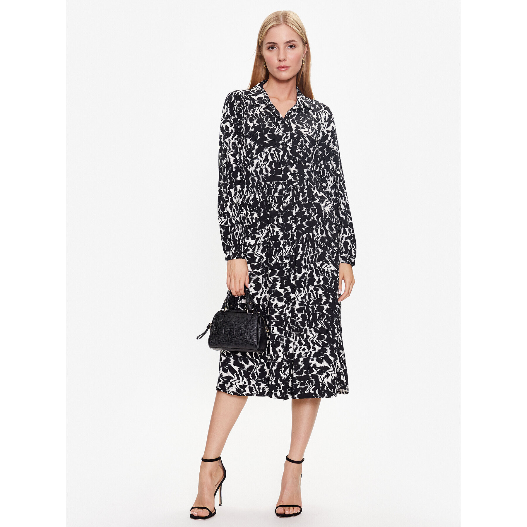 Vero Moda Рокля тип риза Rita 10282267 Черен Standard Fit - Pepit.bg