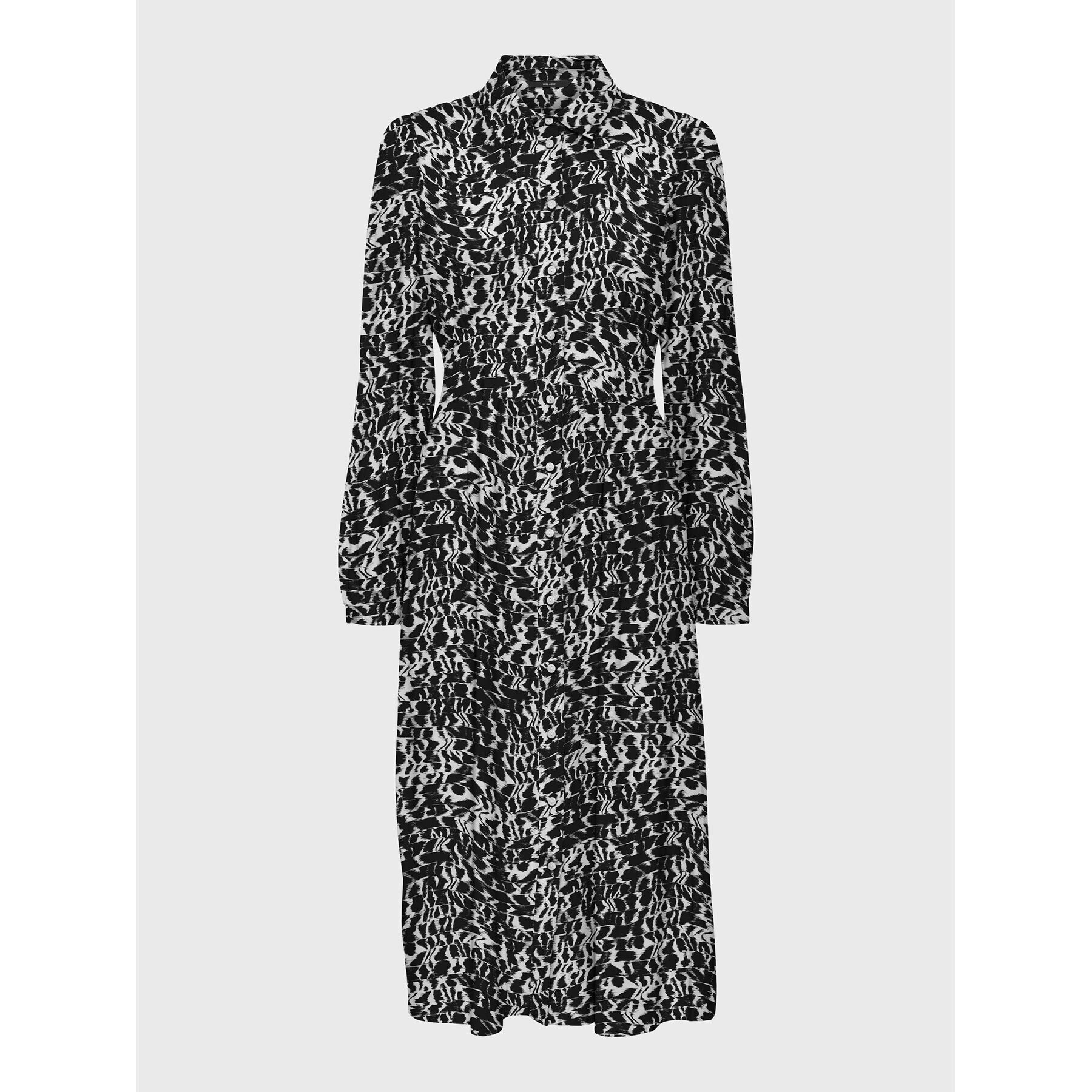 Vero Moda Рокля тип риза Rita 10282267 Черен Standard Fit - Pepit.bg