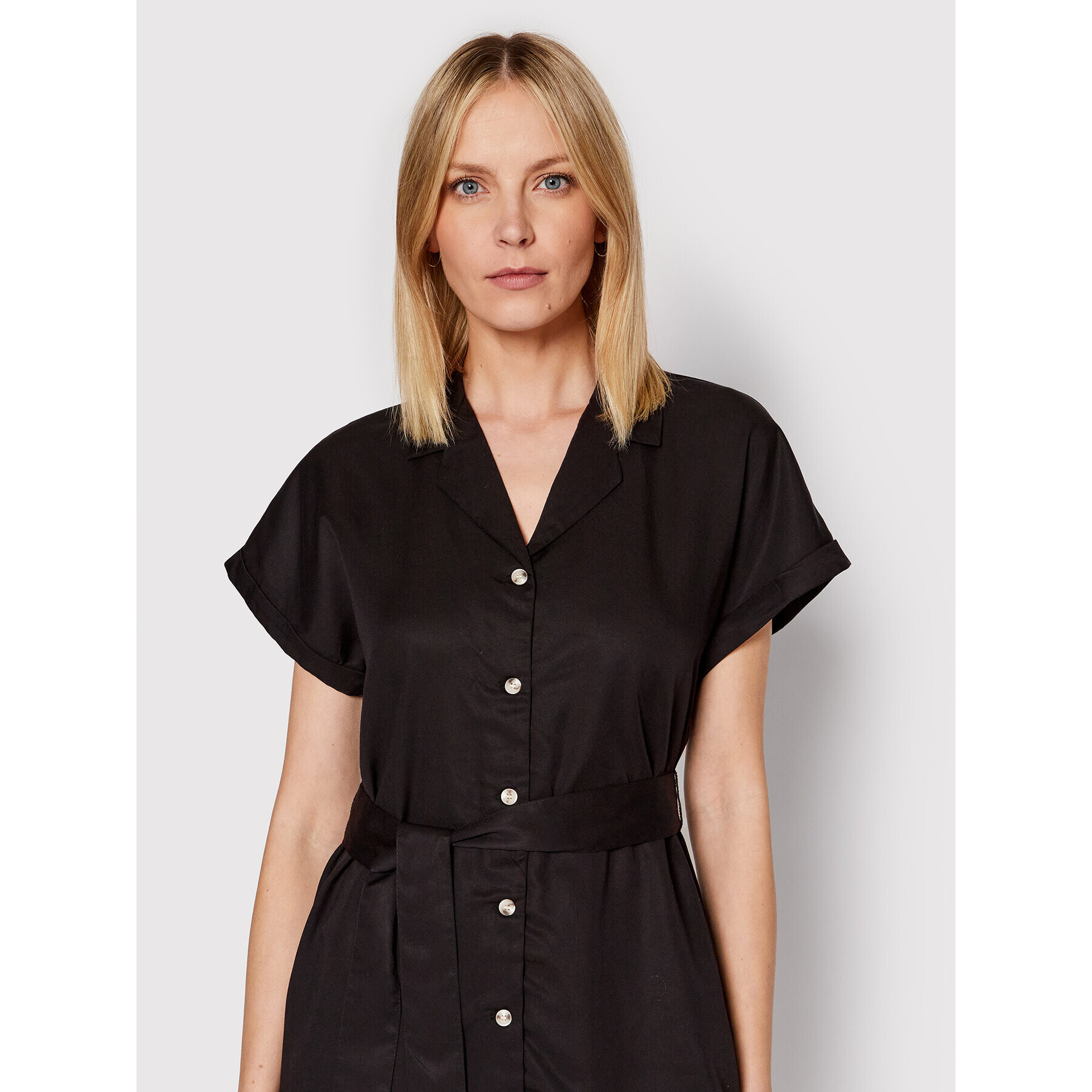 Vero Moda Рокля тип риза Tara 10264327 Черен Regular Fit - Pepit.bg