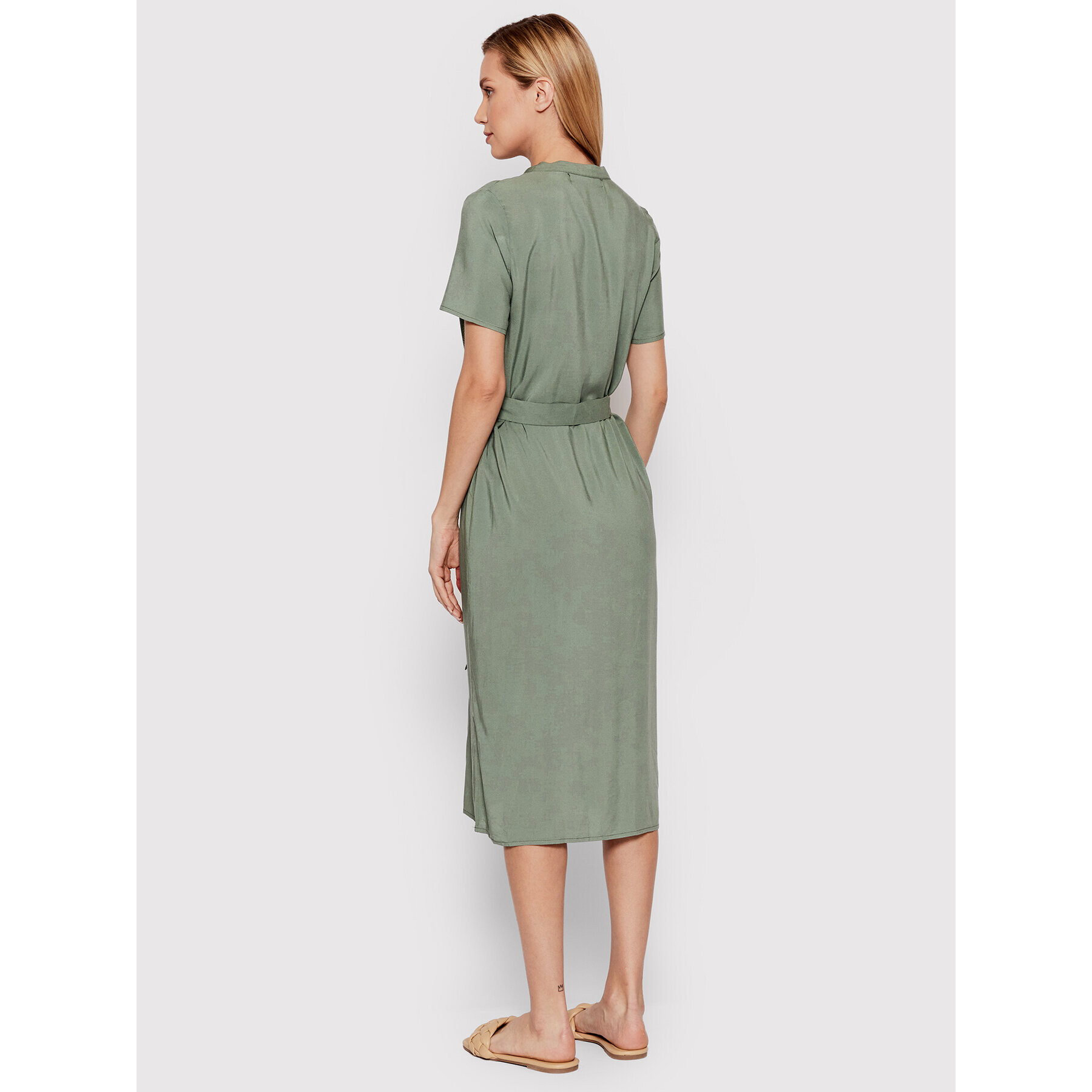 Vero Moda Рокля тип риза Vica 10258464 Зелен Regular Fit - Pepit.bg