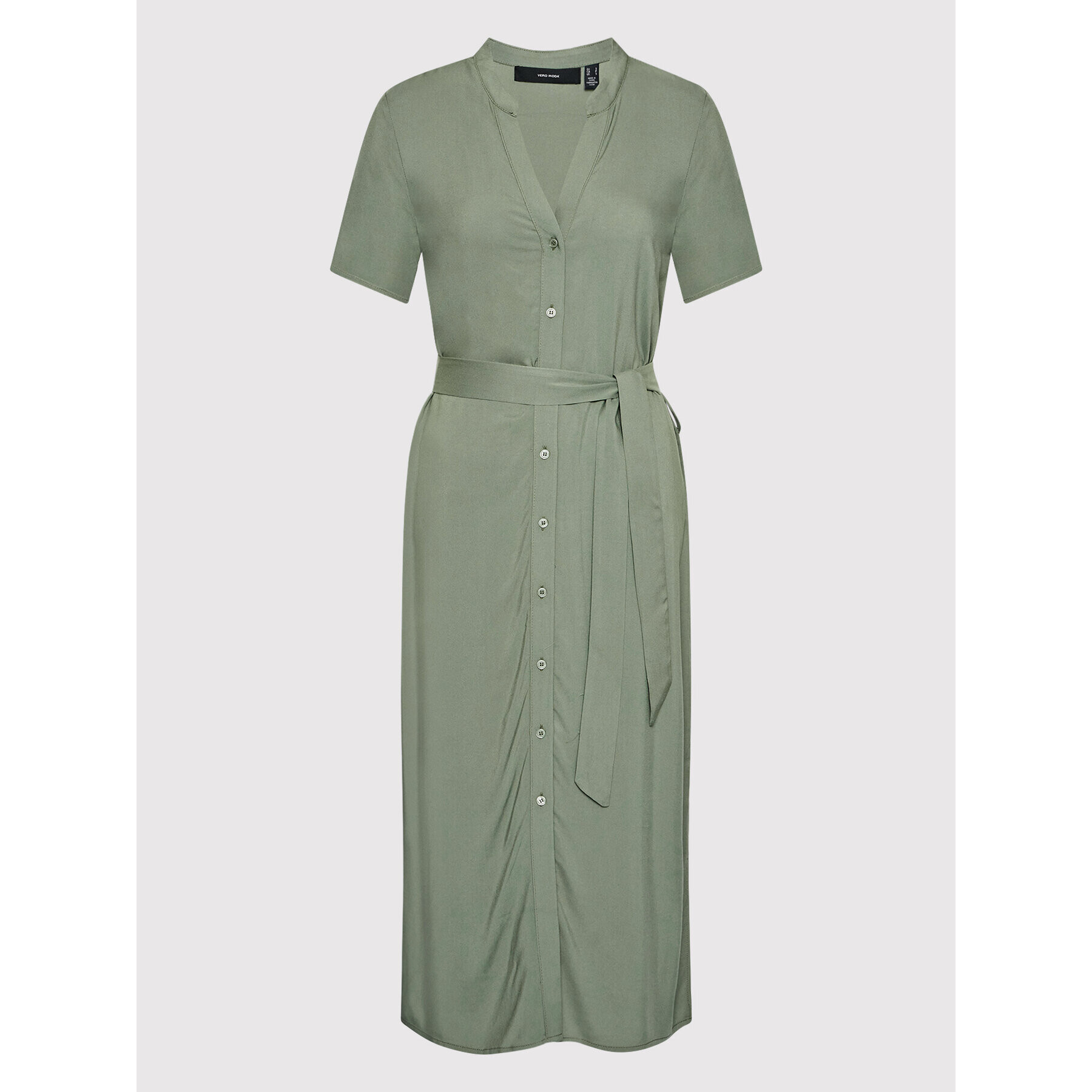 Vero Moda Рокля тип риза Vica 10258464 Зелен Regular Fit - Pepit.bg