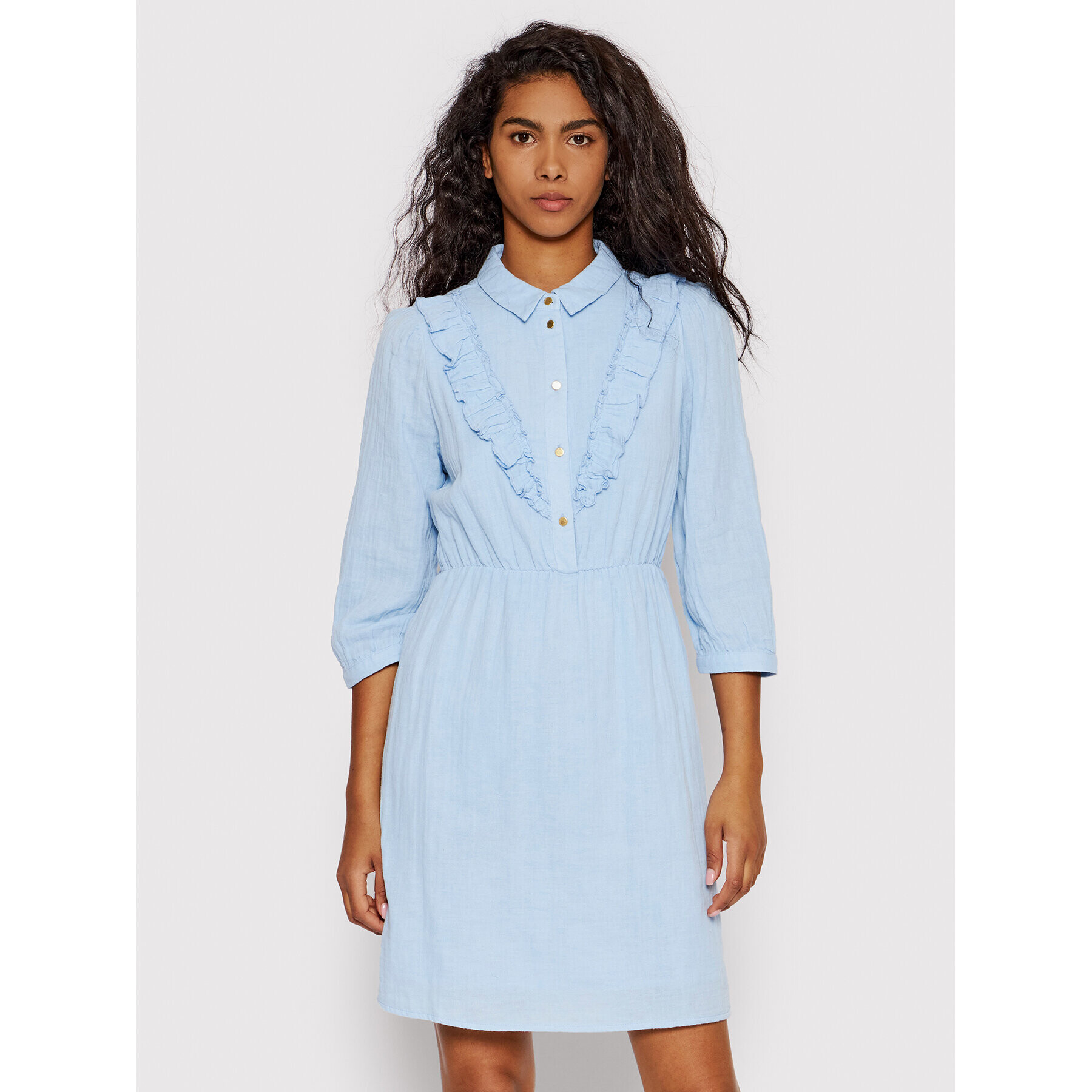 Vero Moda Рокля тип риза Prilla 10265202 Син Regular Fit - Pepit.bg