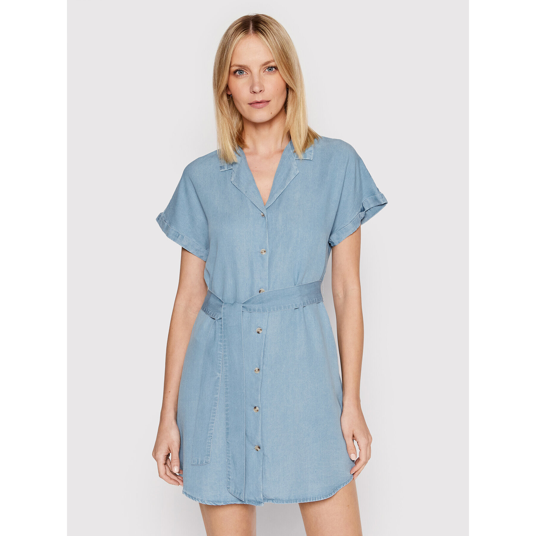 Vero Moda Рокля тип риза Tara 10264327 Син Regular Fit - Pepit.bg