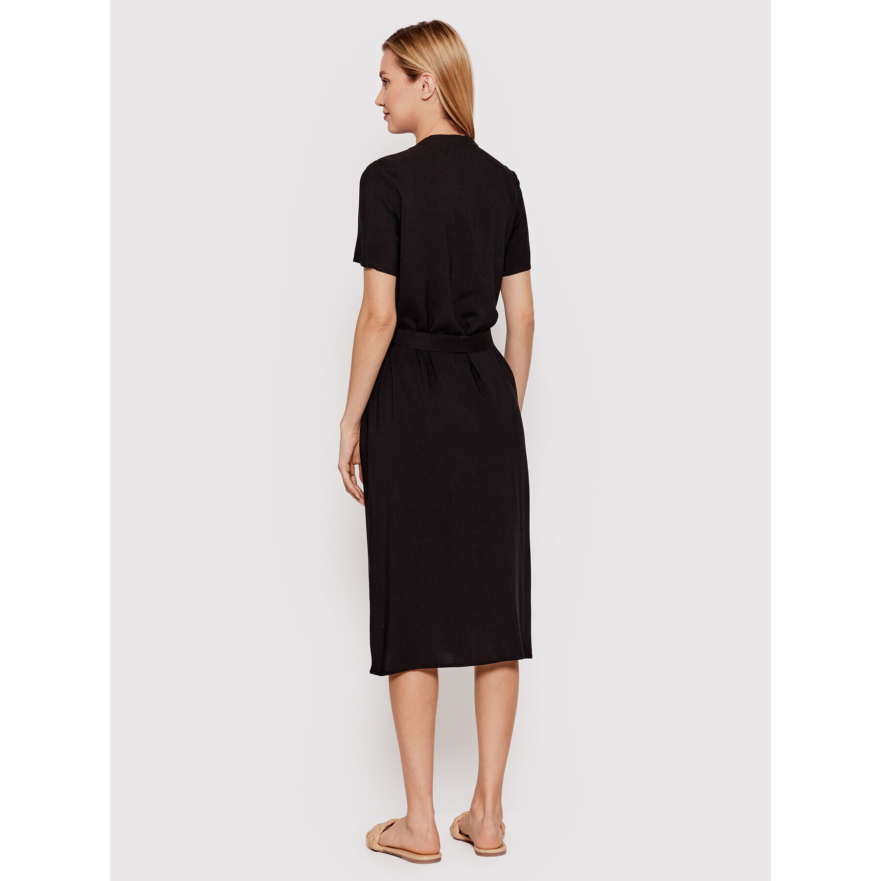 Vero Moda Рокля тип риза Vica 10258464 Черен Regular Fit - Pepit.bg
