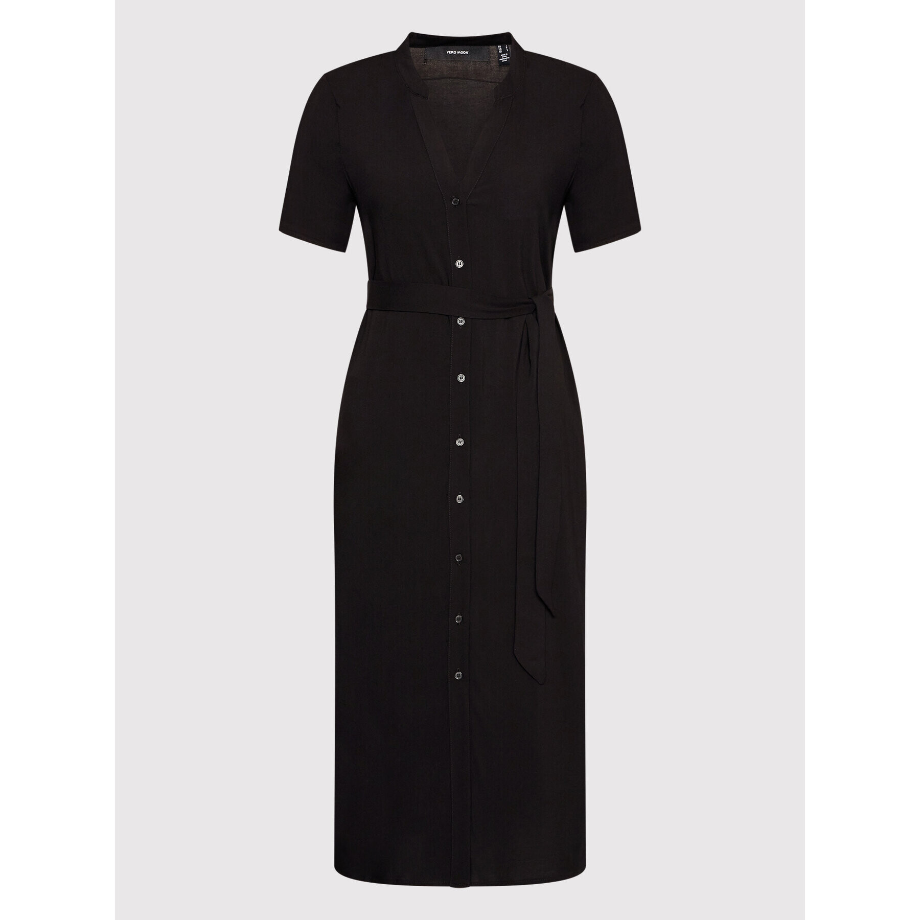 Vero Moda Рокля тип риза Vica 10258464 Черен Regular Fit - Pepit.bg