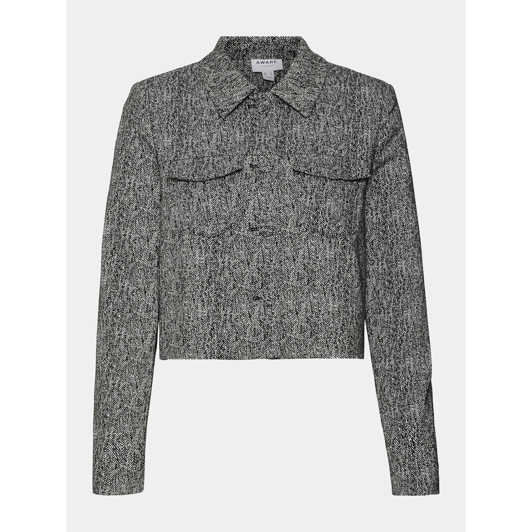 Vero Moda Сако 10294371 Сив Cropped Fit - Pepit.bg