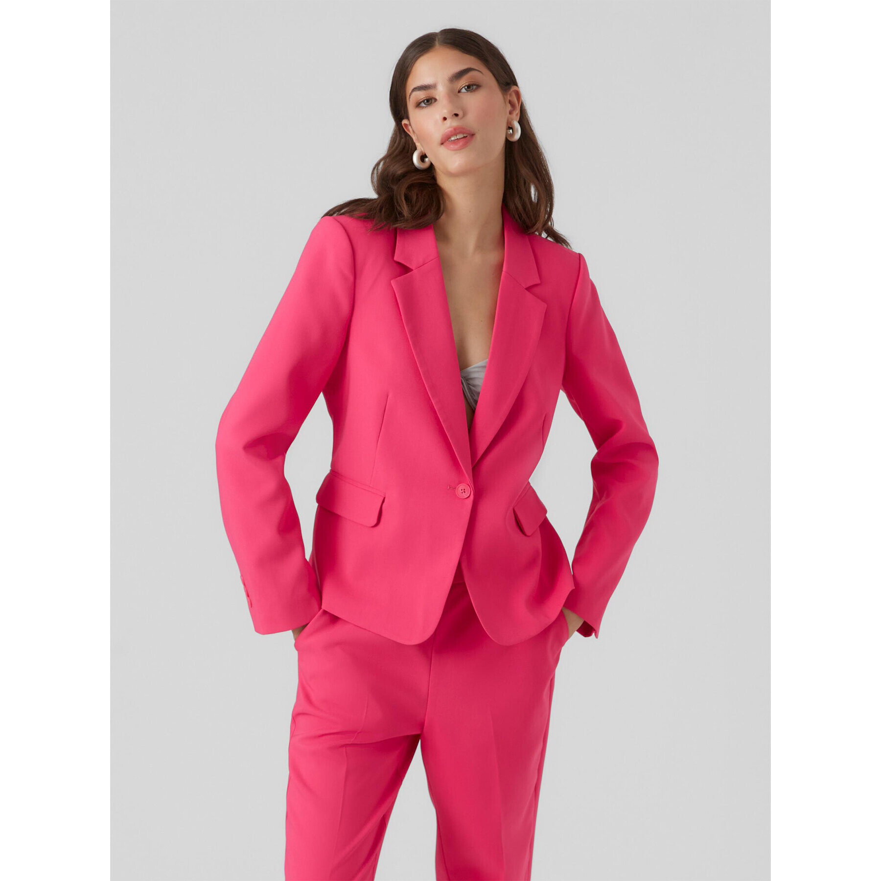 Vero Moda Сако 10297440 Розов Slim Fit - Pepit.bg