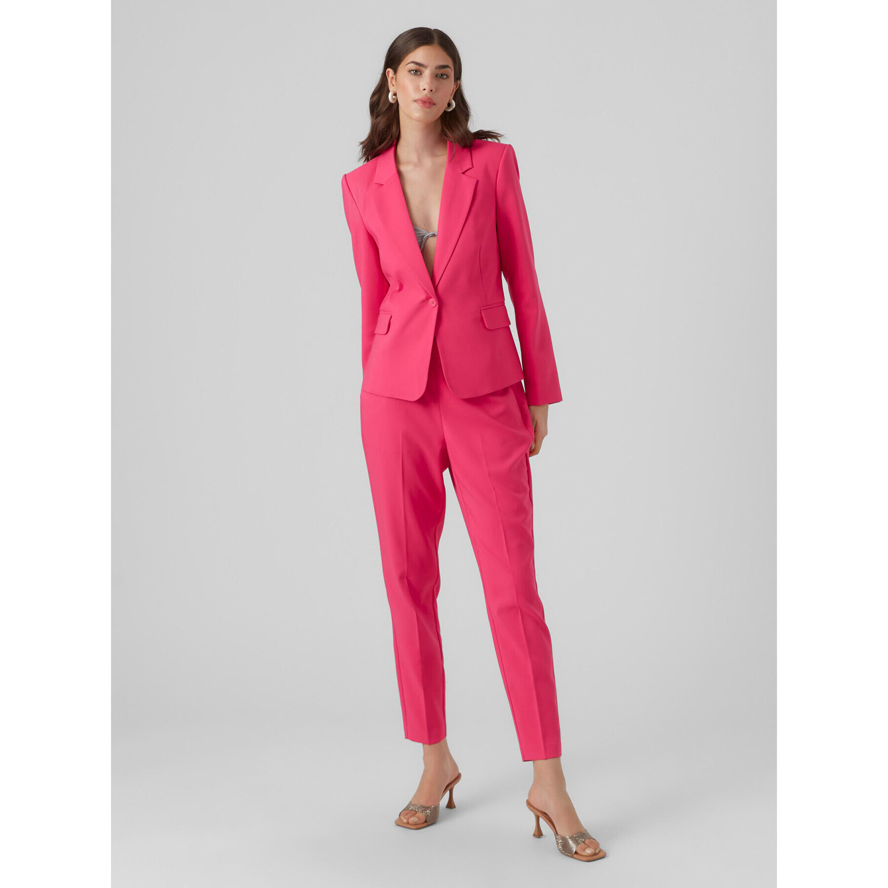 Vero Moda Сако 10297440 Розов Slim Fit - Pepit.bg