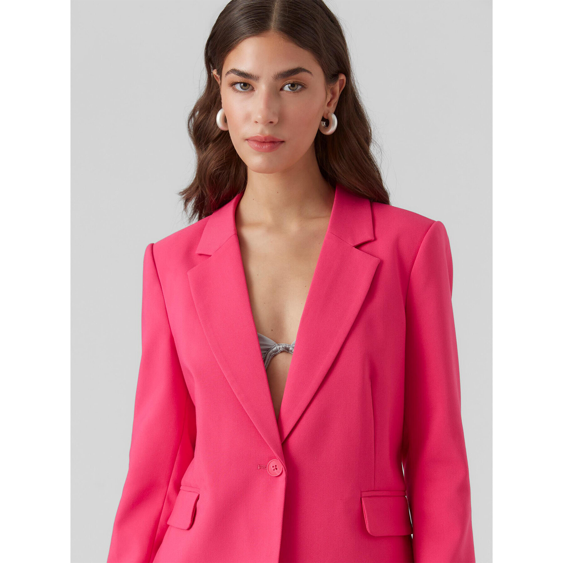 Vero Moda Сако 10297440 Розов Slim Fit - Pepit.bg