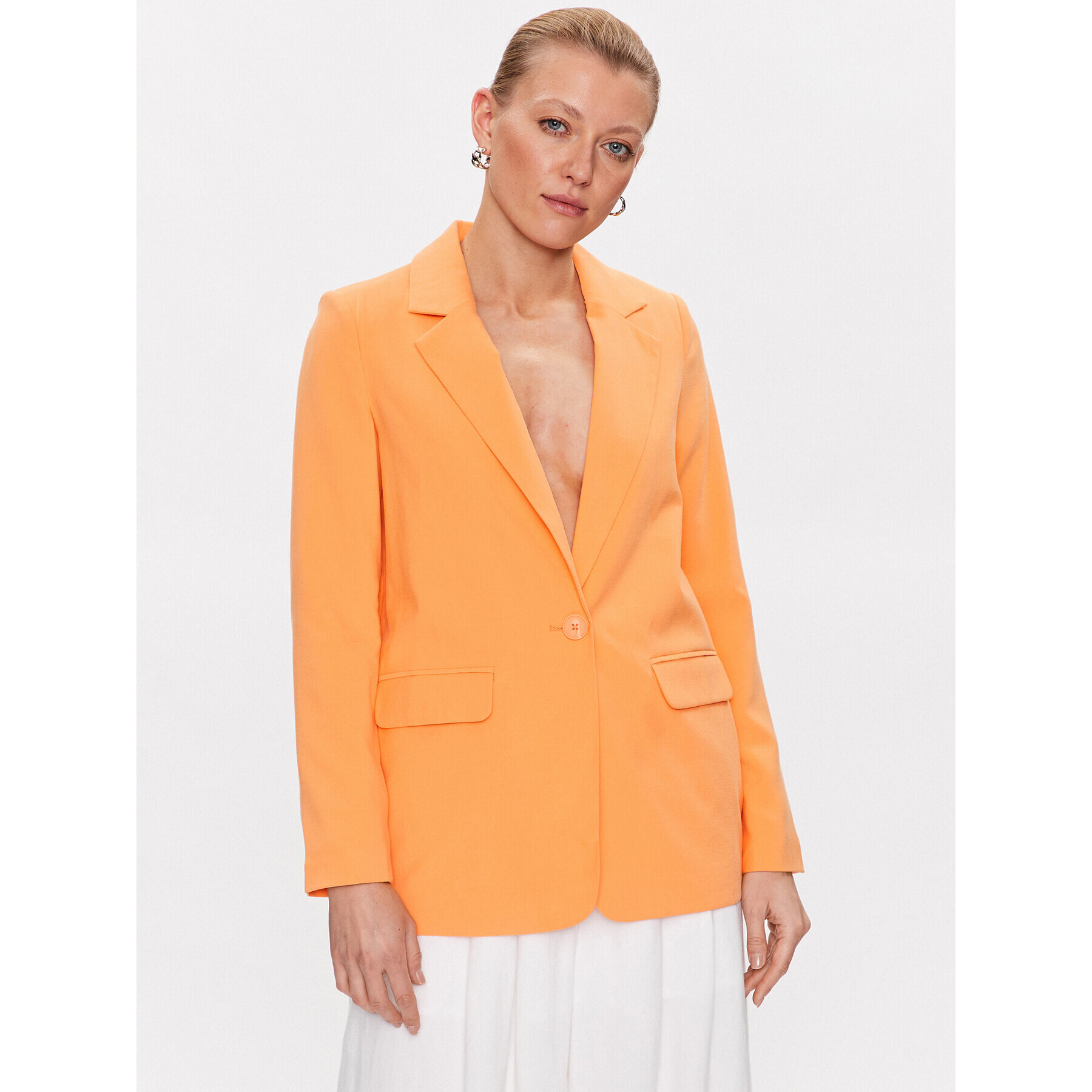 Vero Moda Сако Carmen 10287190 Оранжев Box Fit - Pepit.bg