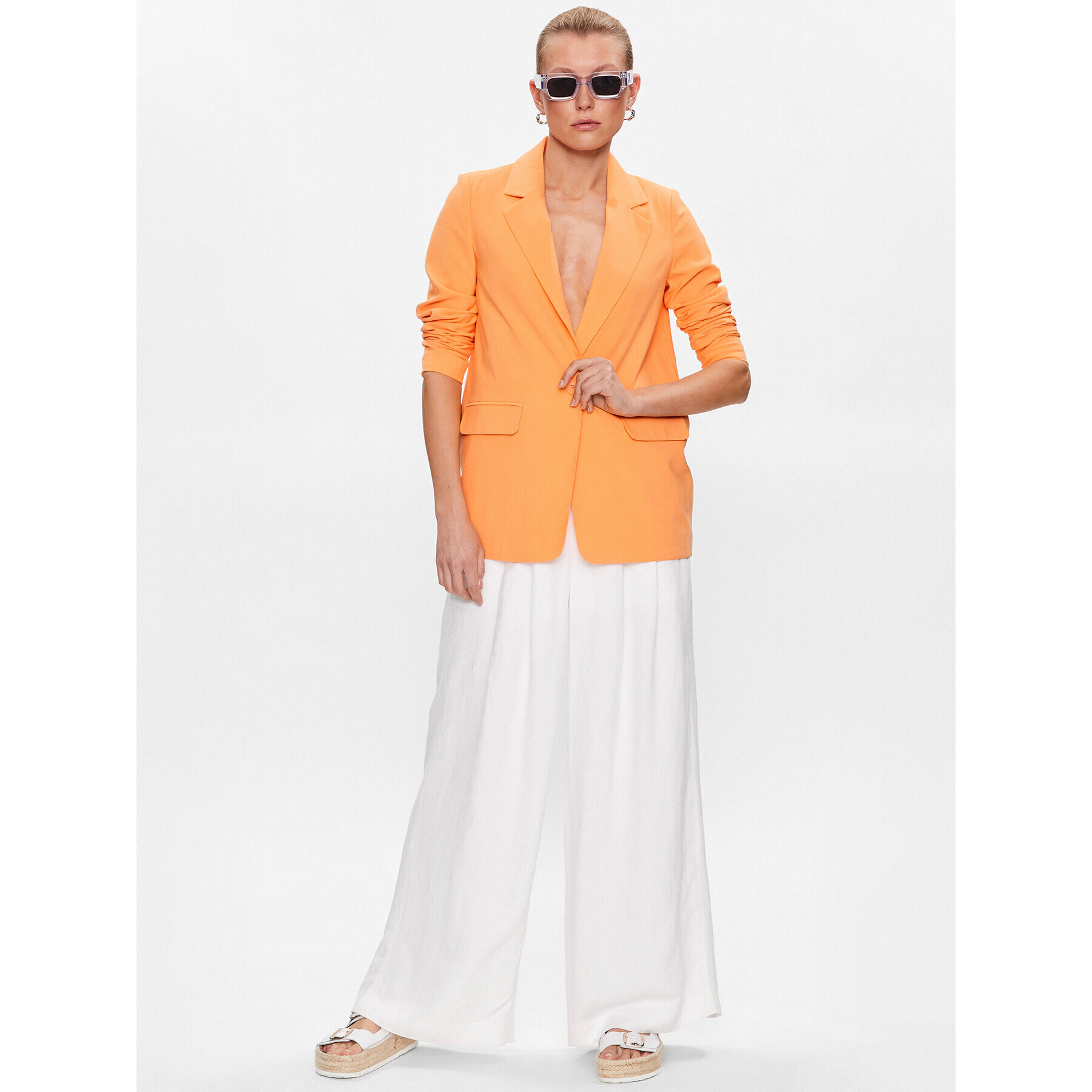 Vero Moda Сако Carmen 10287190 Оранжев Box Fit - Pepit.bg