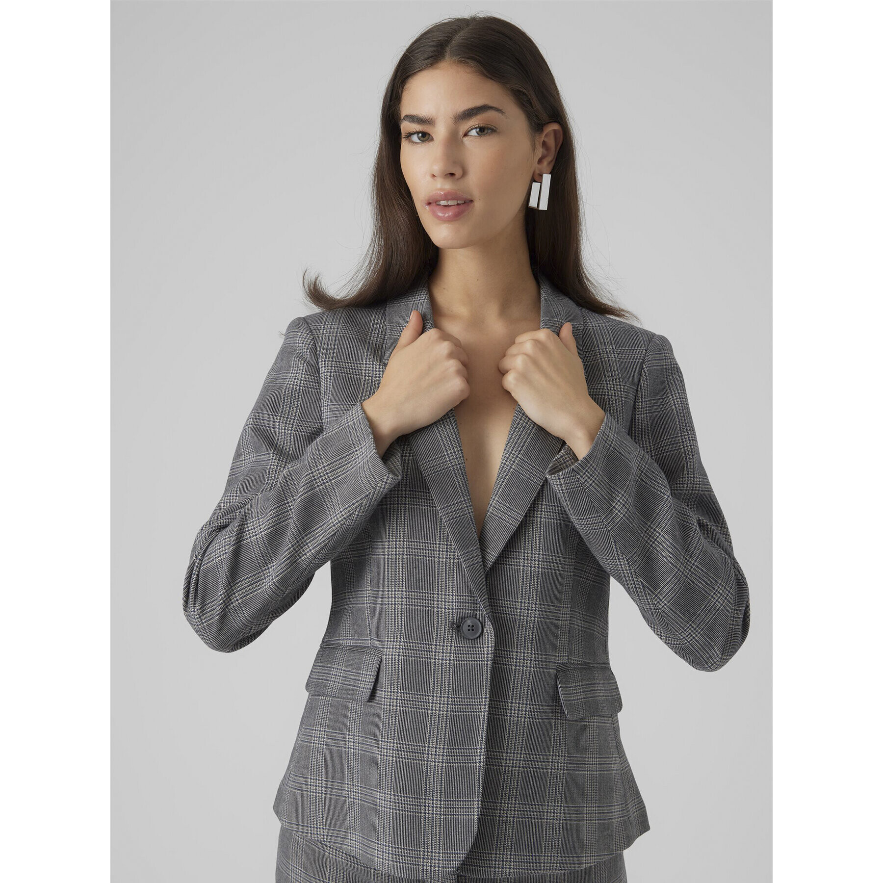 Vero Moda Сако Malin 10299895 Сив Slim Fit - Pepit.bg