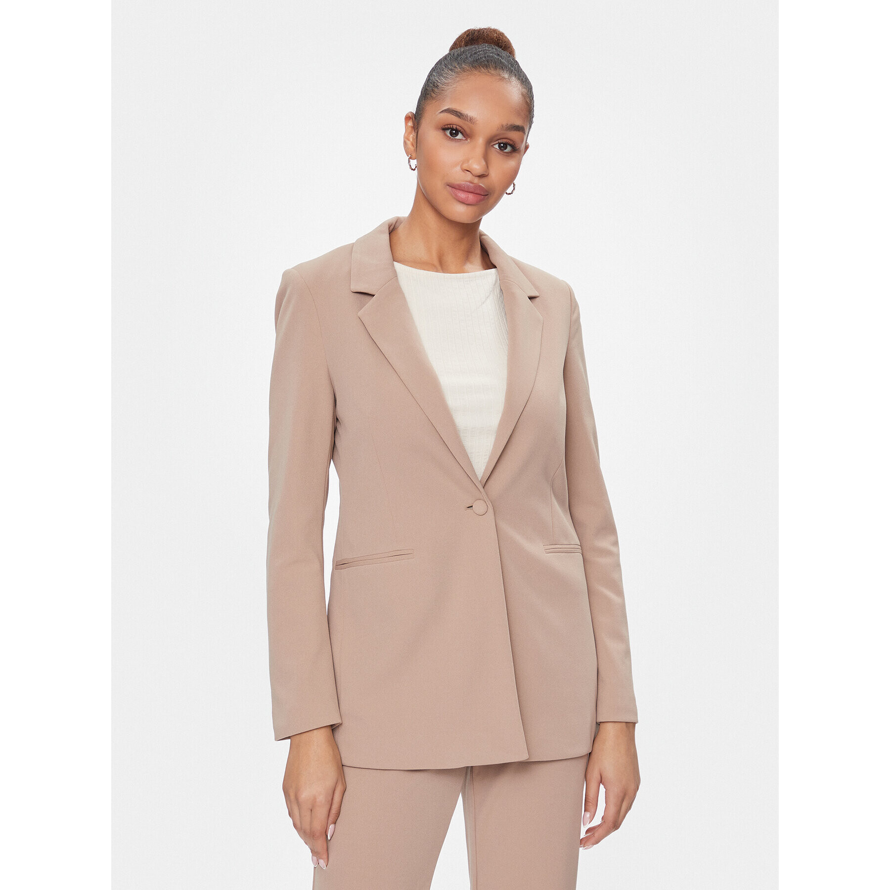 Vero Moda Сако Sara 10299864 Бежов Slim Fit - Pepit.bg