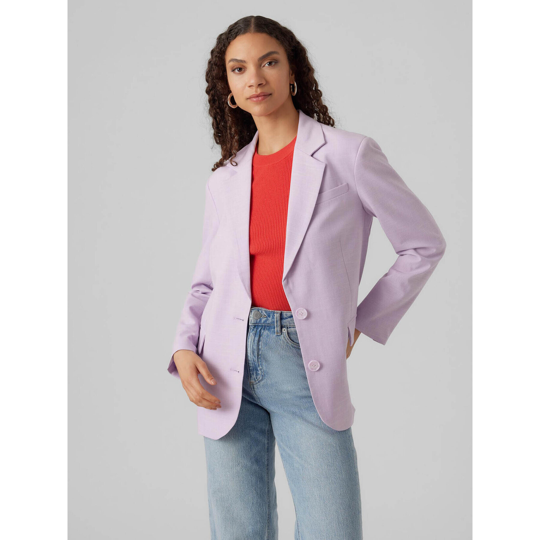 Vero Moda Сако Thuytroian 10289110 Виолетов Regular Fit - Pepit.bg