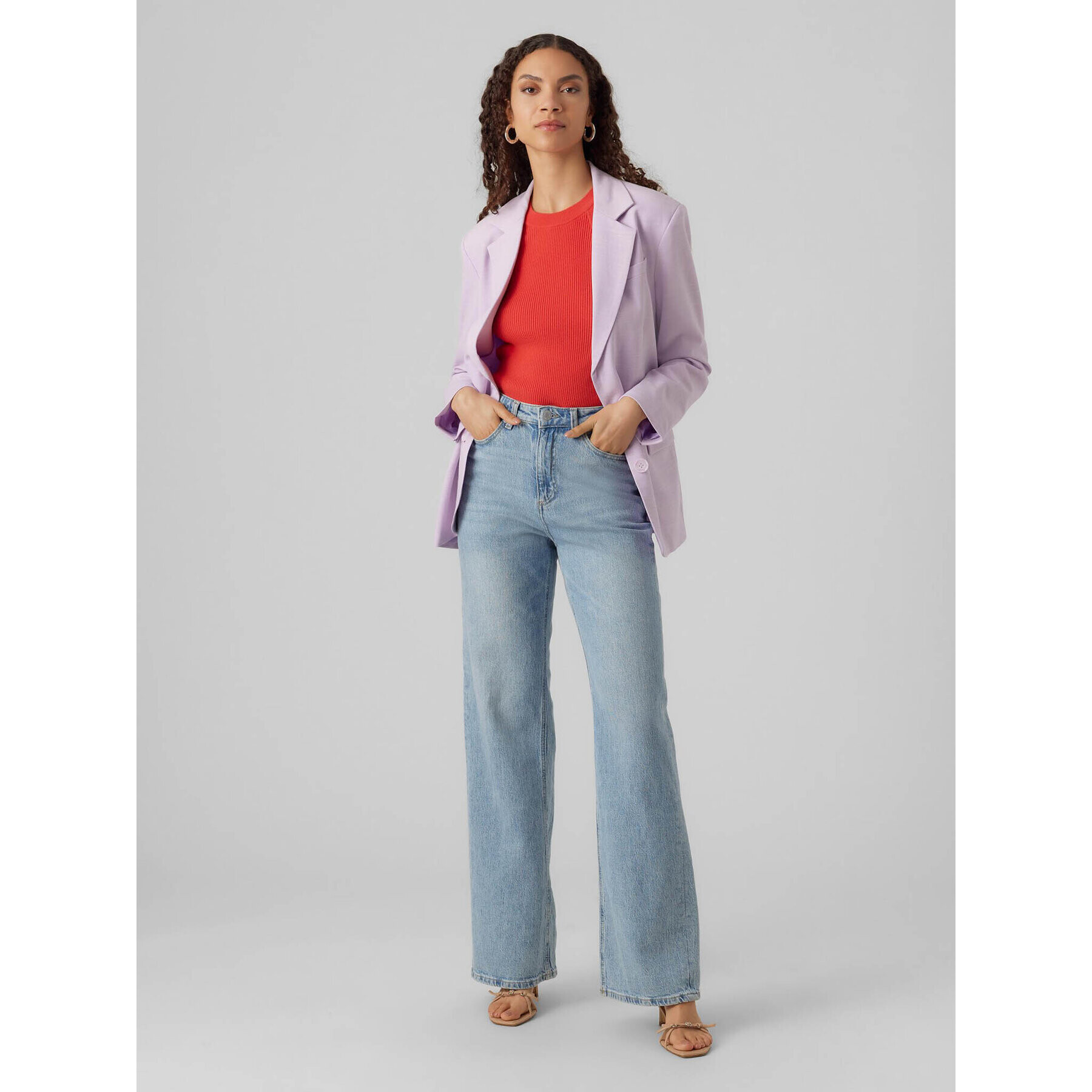 Vero Moda Сако Thuytroian 10289110 Виолетов Regular Fit - Pepit.bg