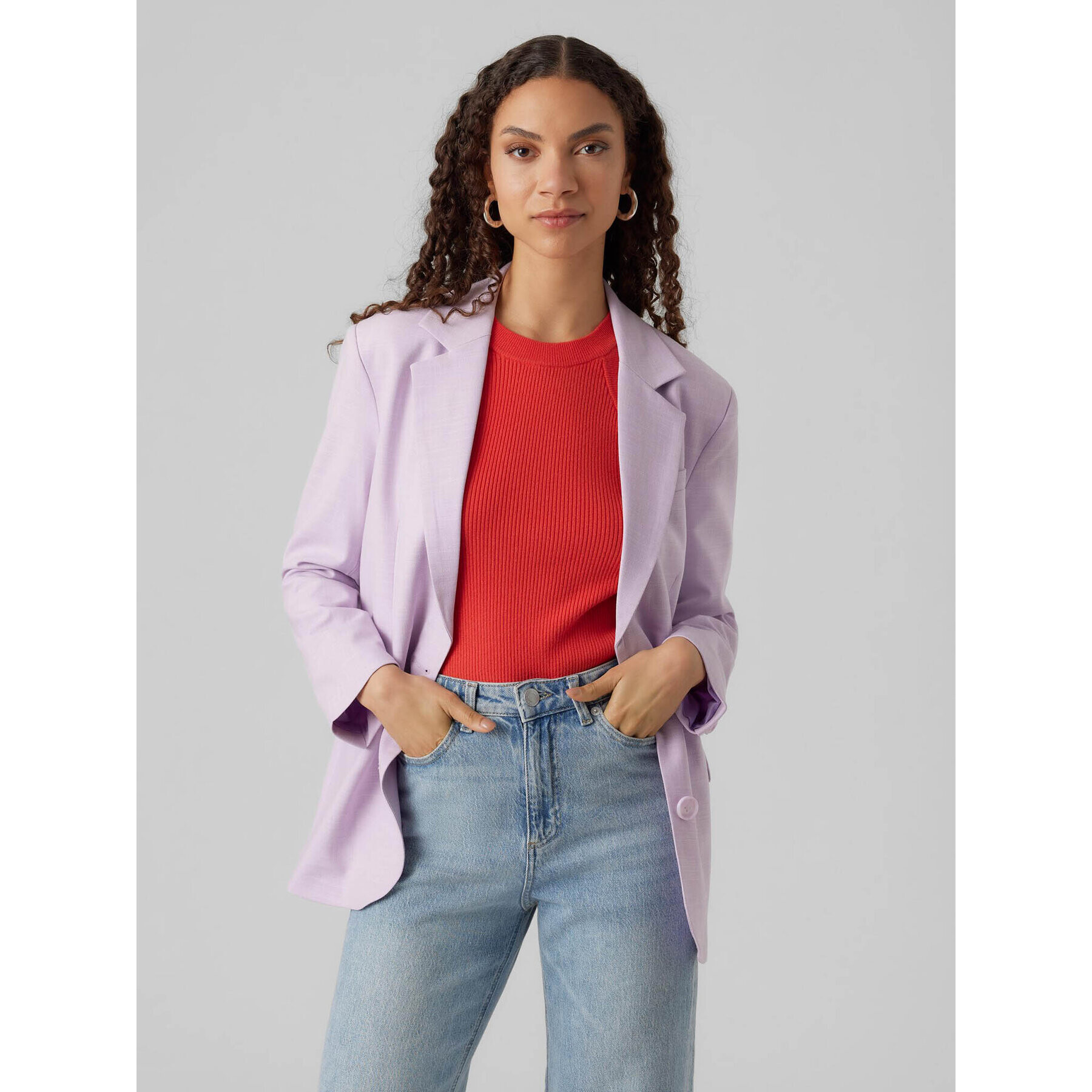 Vero Moda Сако Thuytroian 10289110 Виолетов Regular Fit - Pepit.bg