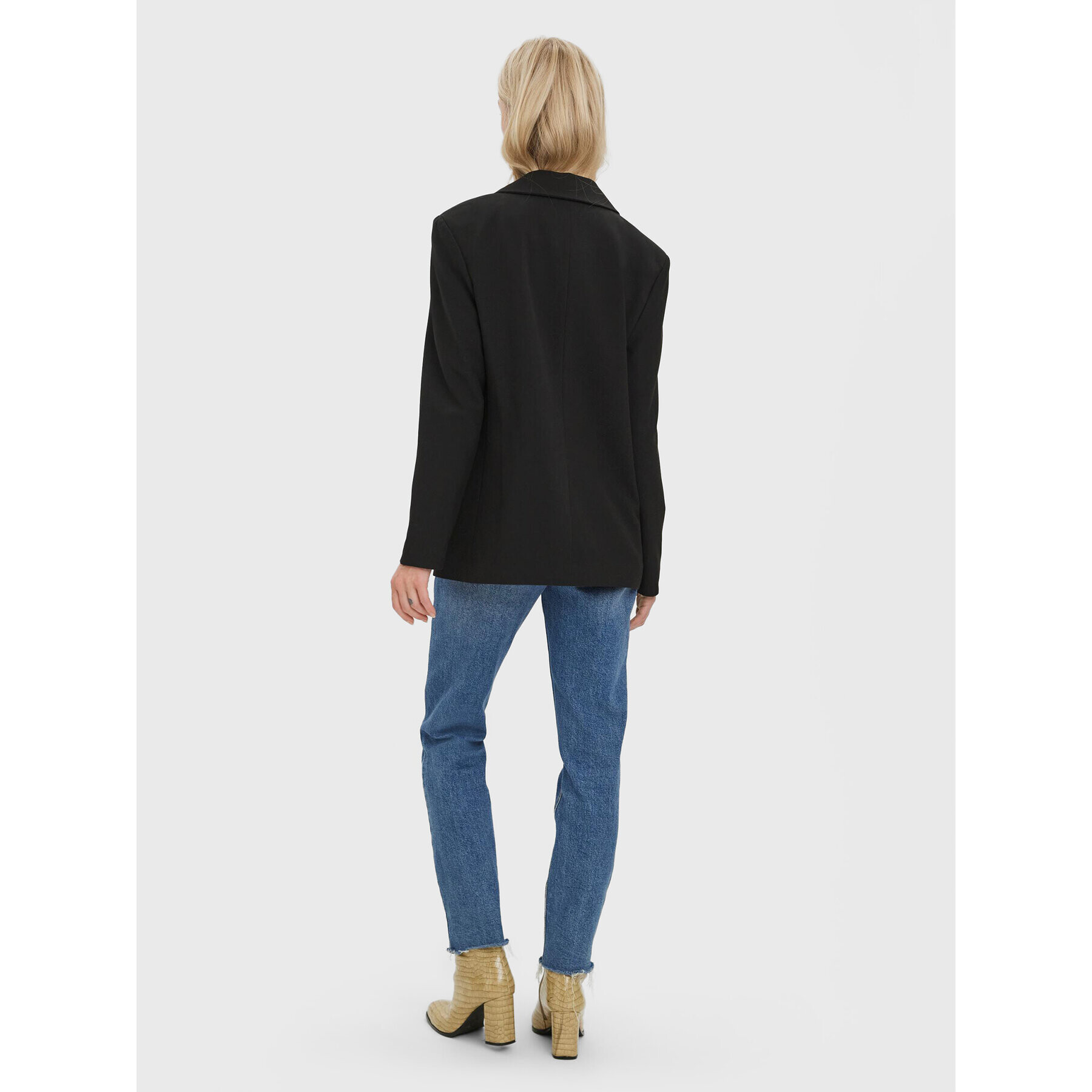 Vero Moda Сако Troianthea 10282655 Черен Oversize - Pepit.bg